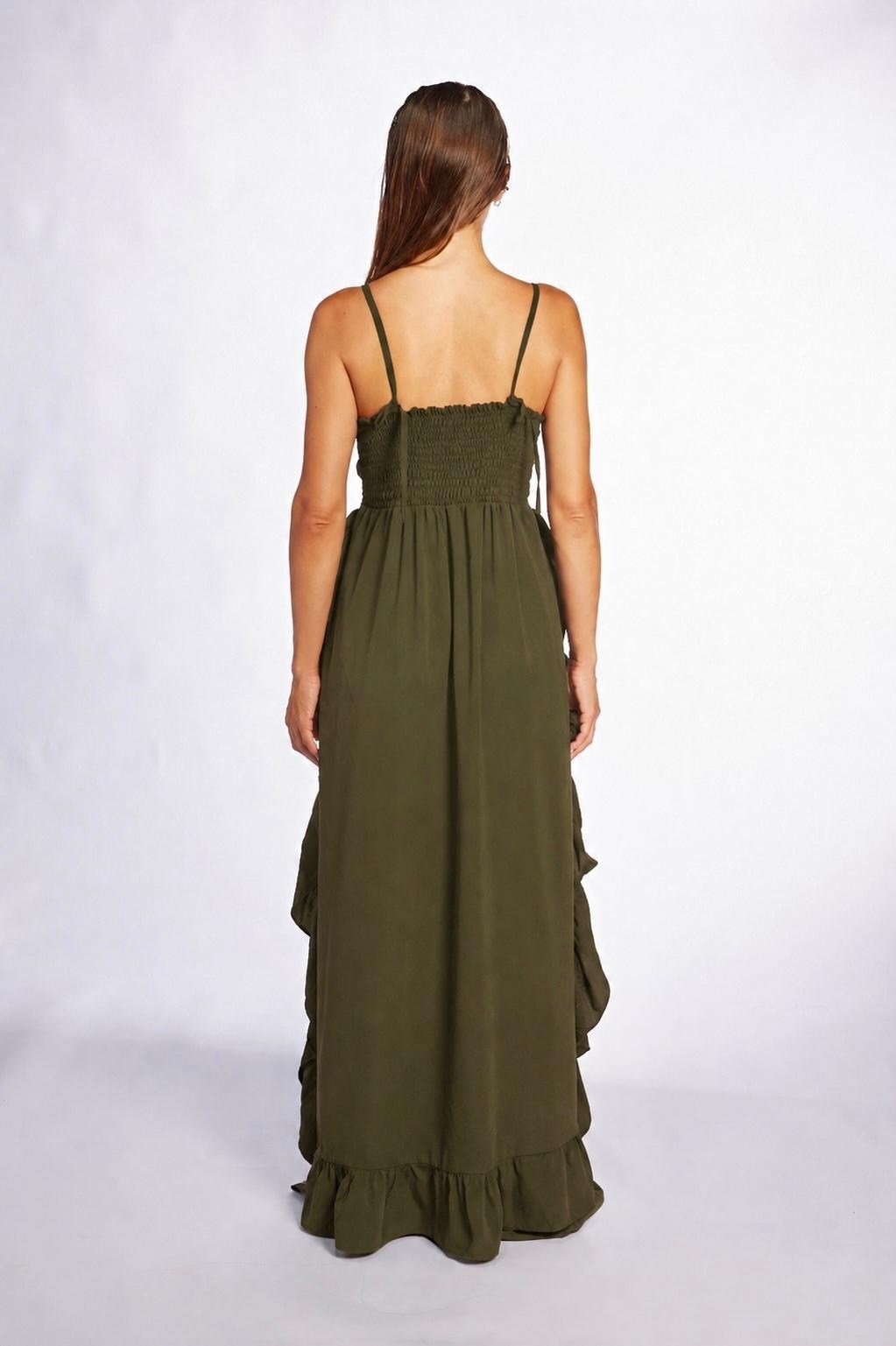 Virginia Haki Crop Elbise