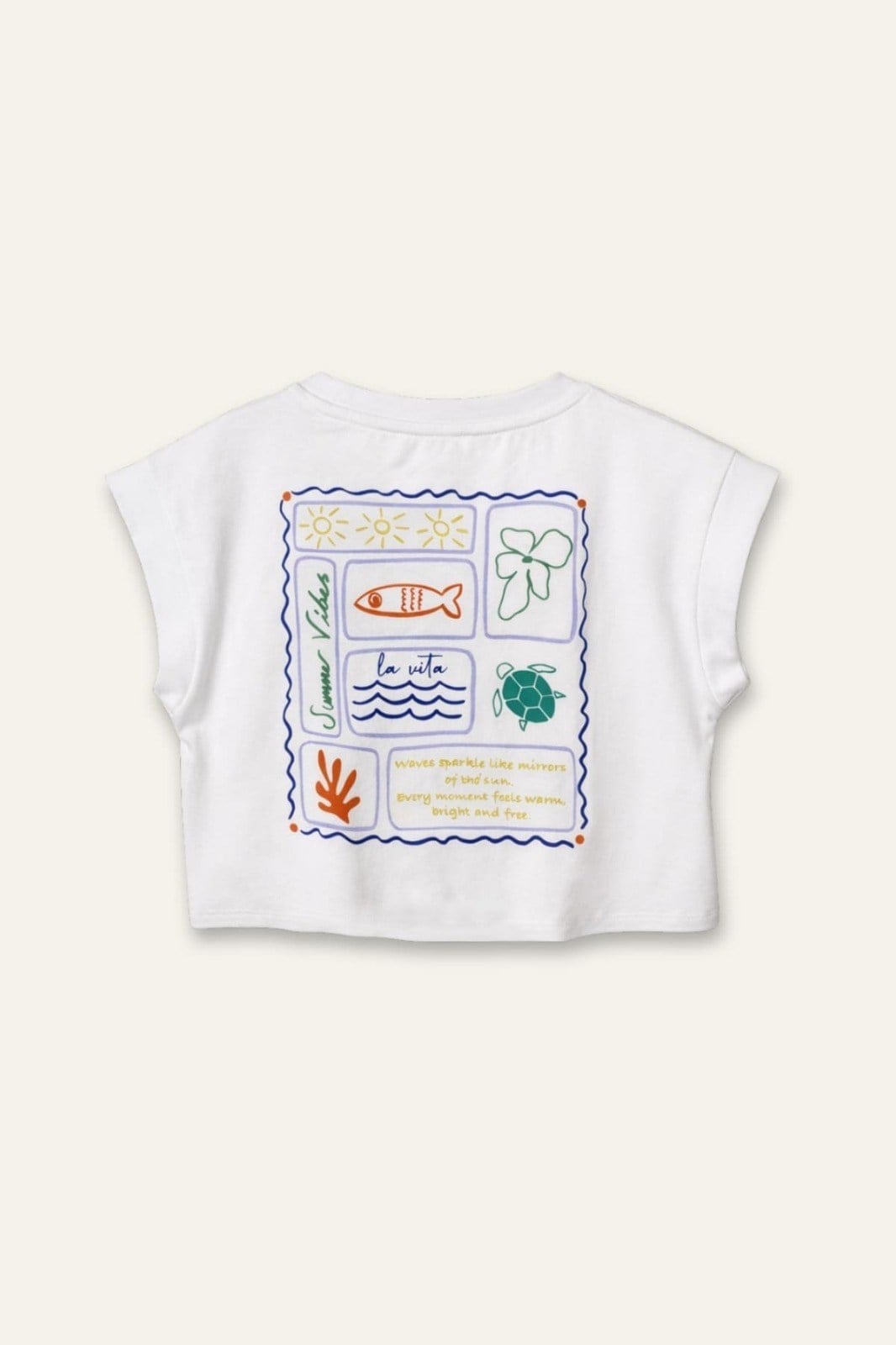 BEYAZ TSHIRT SIRT VE BAĞLAMA DETAYLI