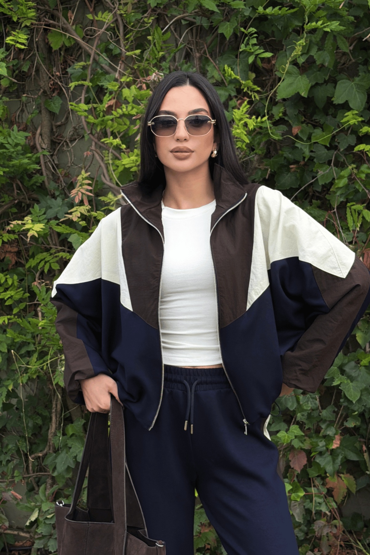 Rosco Lacivert Renkli Fermuarlı Eşofman Takımı | miraylawear