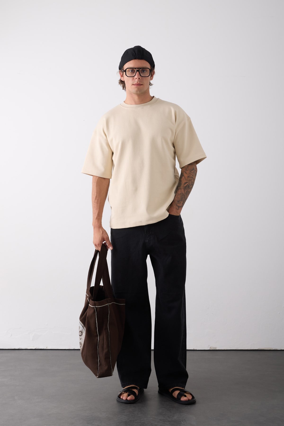 Pacho-Core Tee Bej