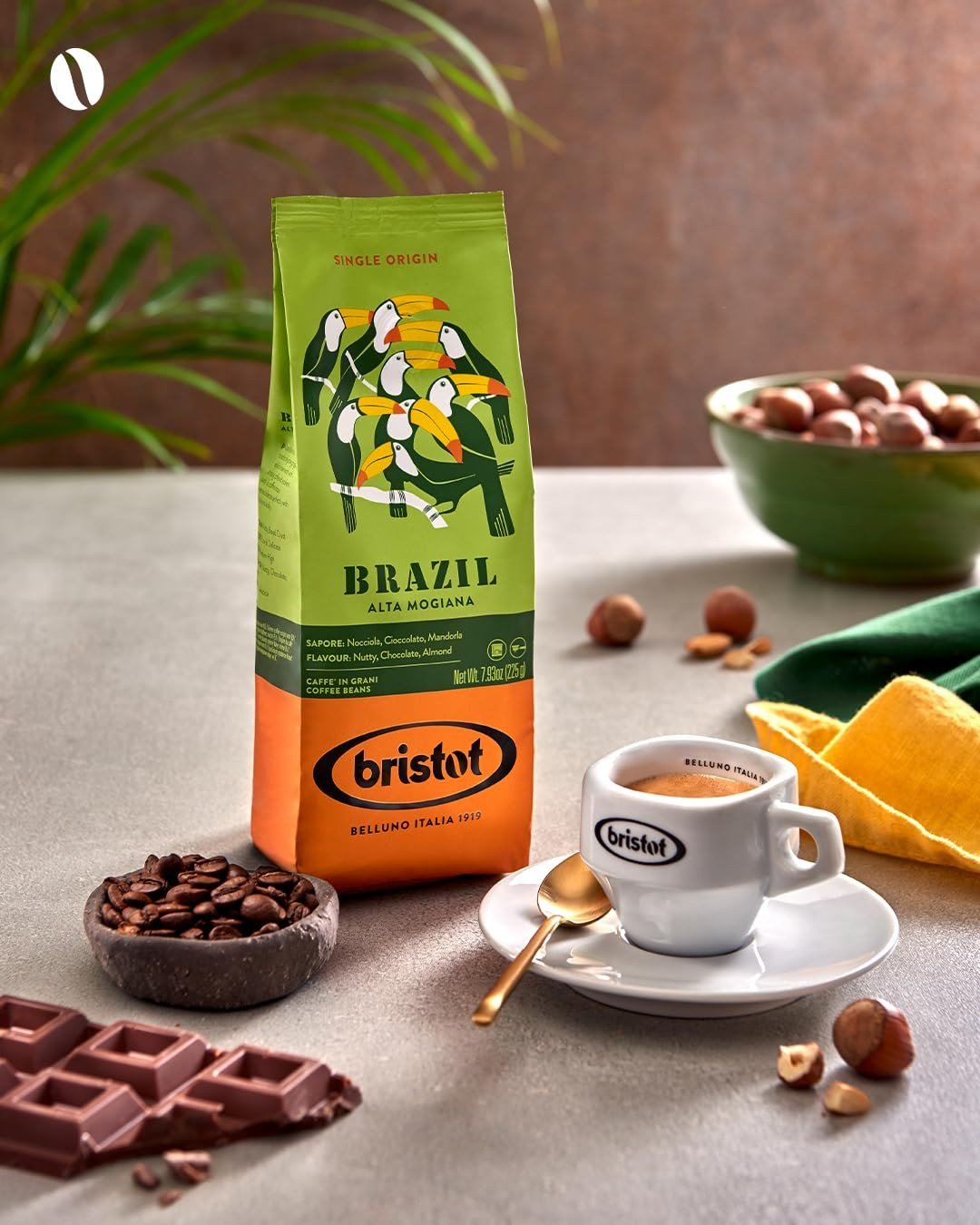 Brazil Alta Mogiana 225 g Çekirdek Kahve