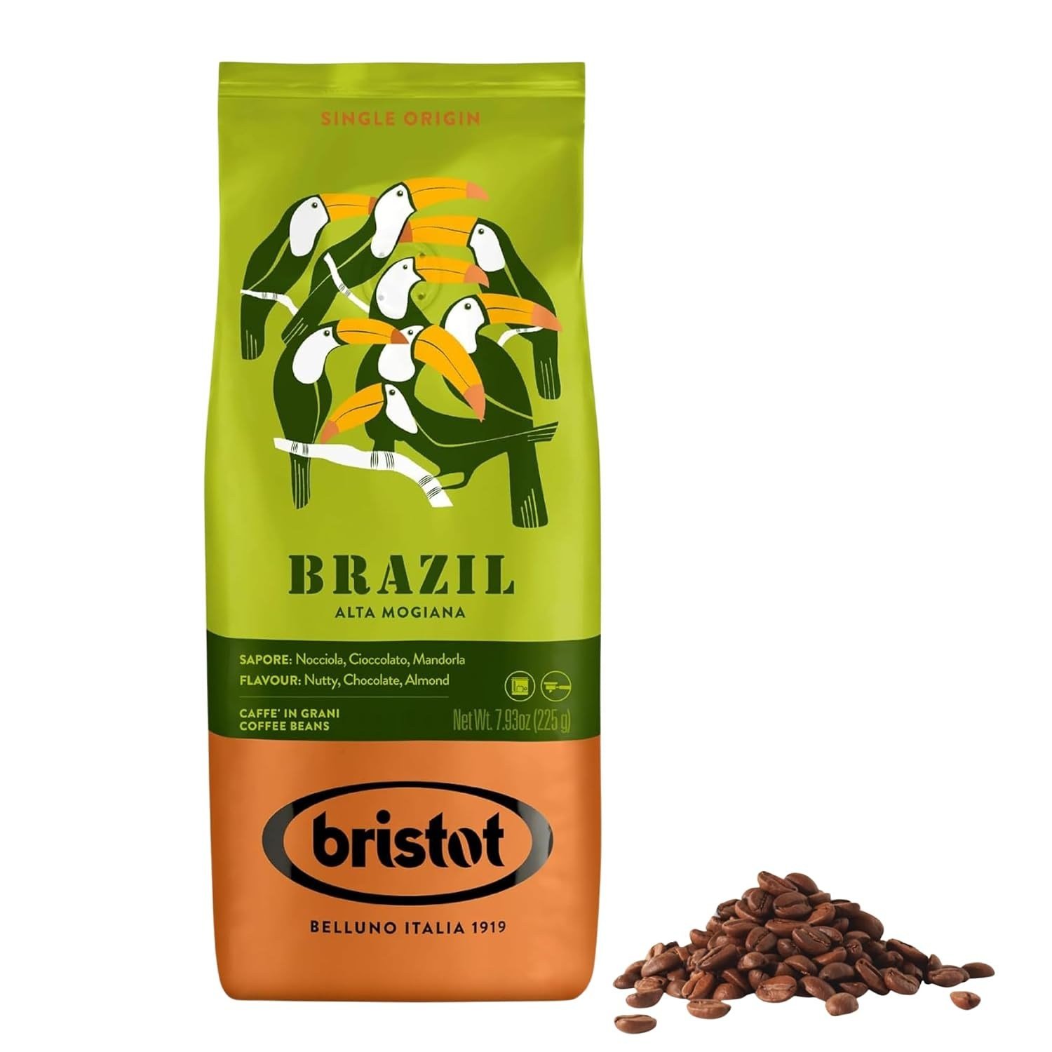 Brazil Alta Mogiana 225 g Çekirdek Kahve
