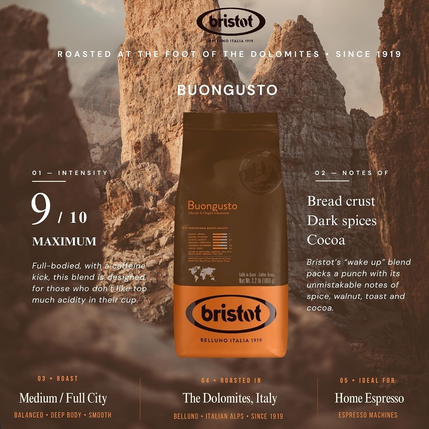 Buongusto 1 Kg Çekirdek Kahve