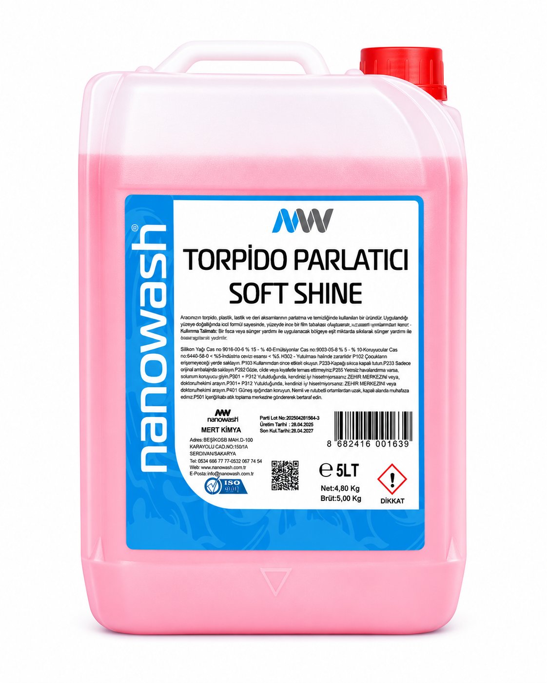 Nanowash Torpido Parlatıcı Soft Shine 5 Lt