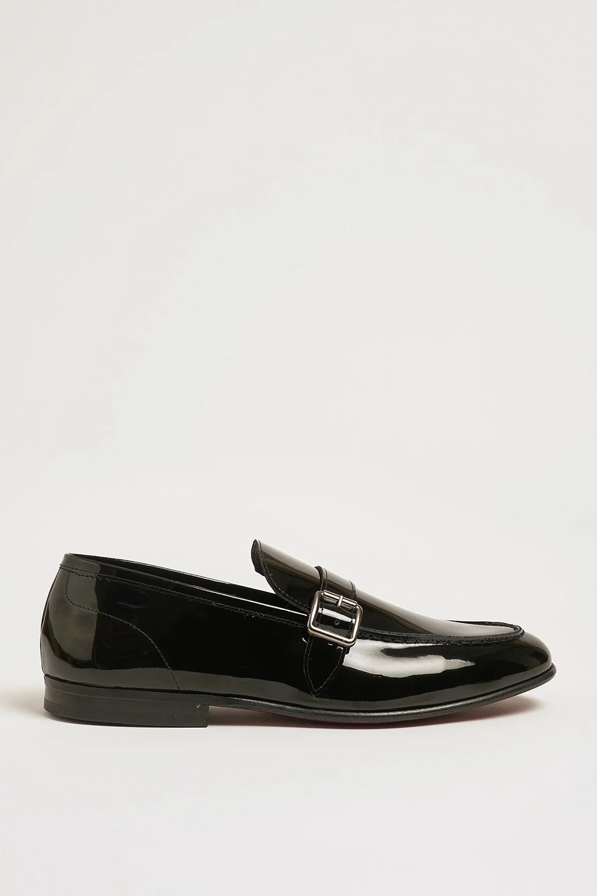 Alex Model Hakiki Natural Deri Kösele Taban Loafer Ayakkabı - SİYAH