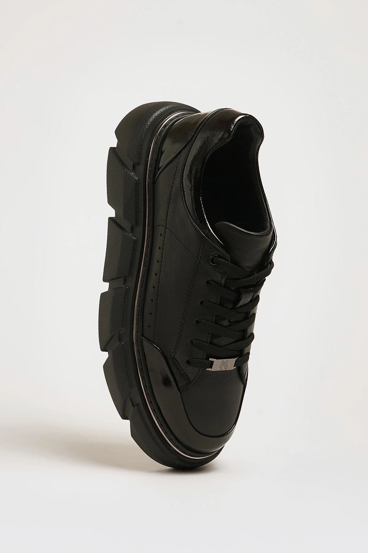 Alfred Model Hakiki Natural Deri İthal Taban Sneaker Ayakkabı - SİYAH