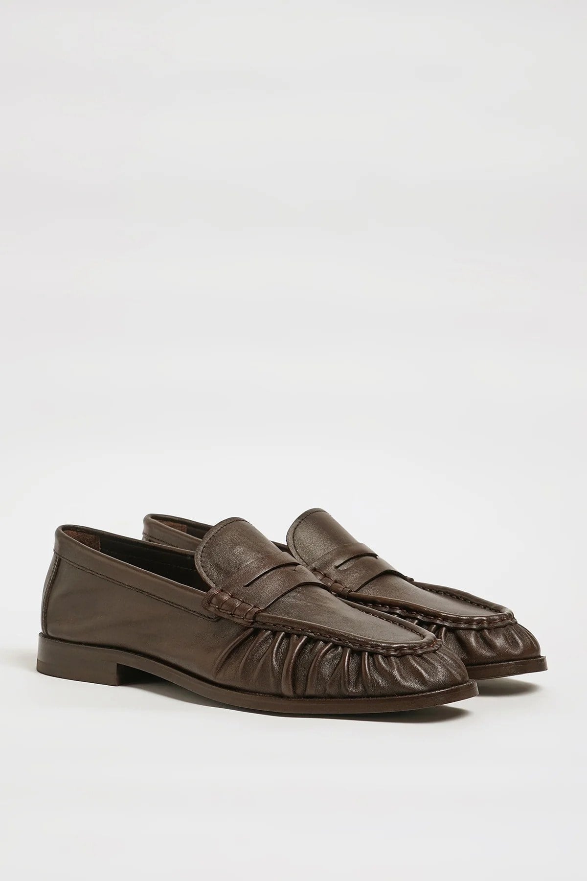 Amory Model Hakiki Natural Deri Neolitik Taban Loafer Ayakkabı
