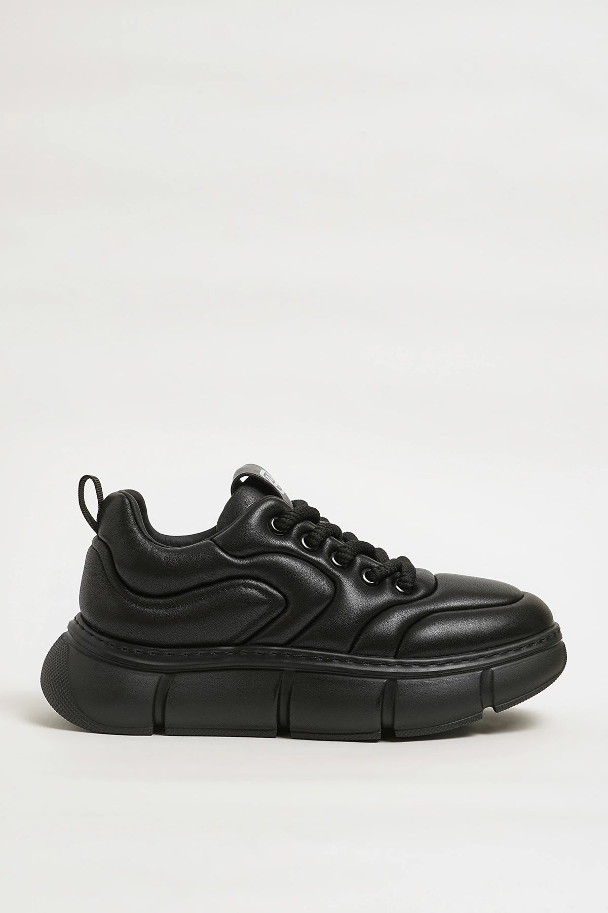 Anderson Model Hakiki Natural Deri İthal Taban Sneaker Ayakkabı - SİYAH