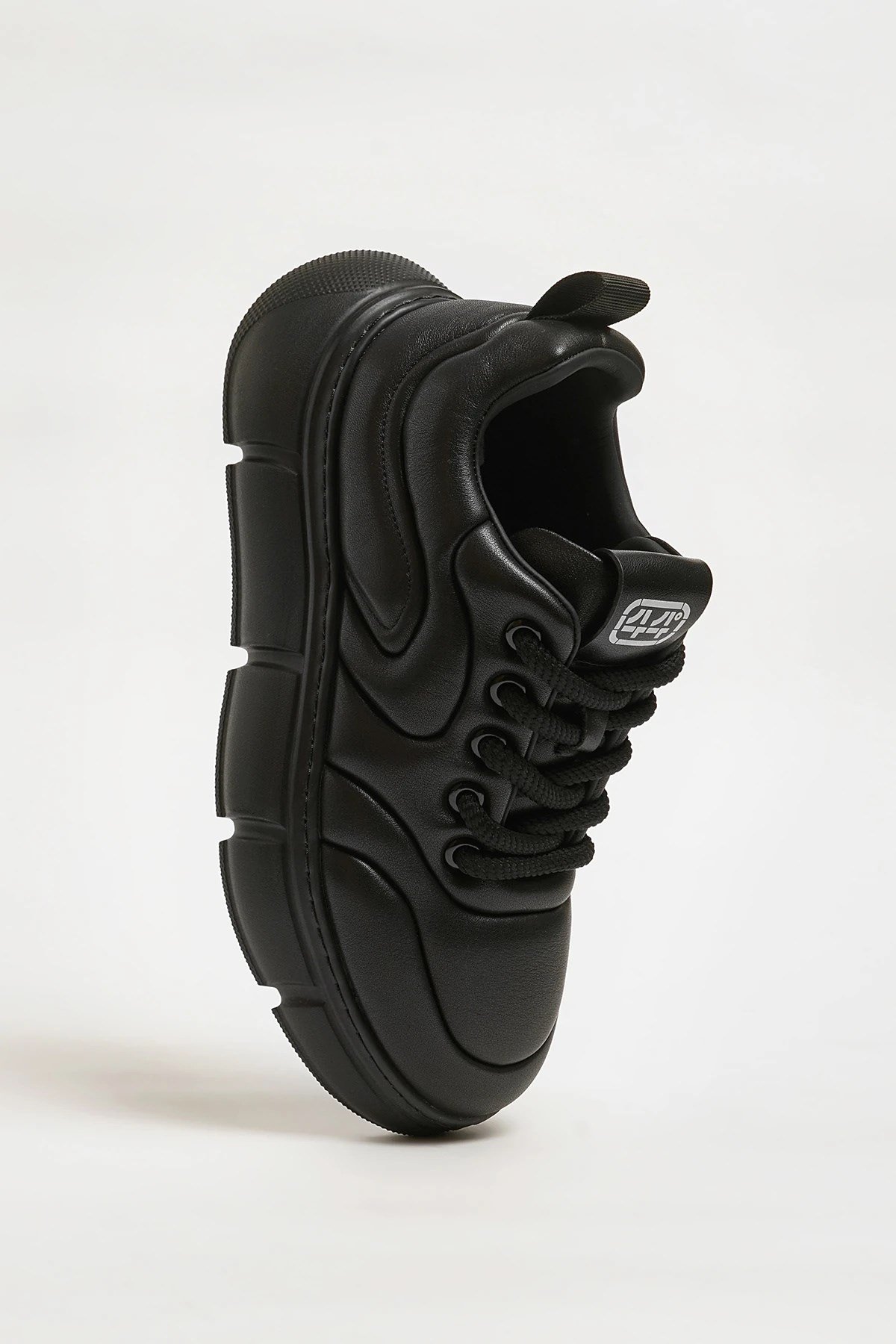 Anderson Model Hakiki Natural Deri İthal Taban Sneaker Ayakkabı - SİYAH