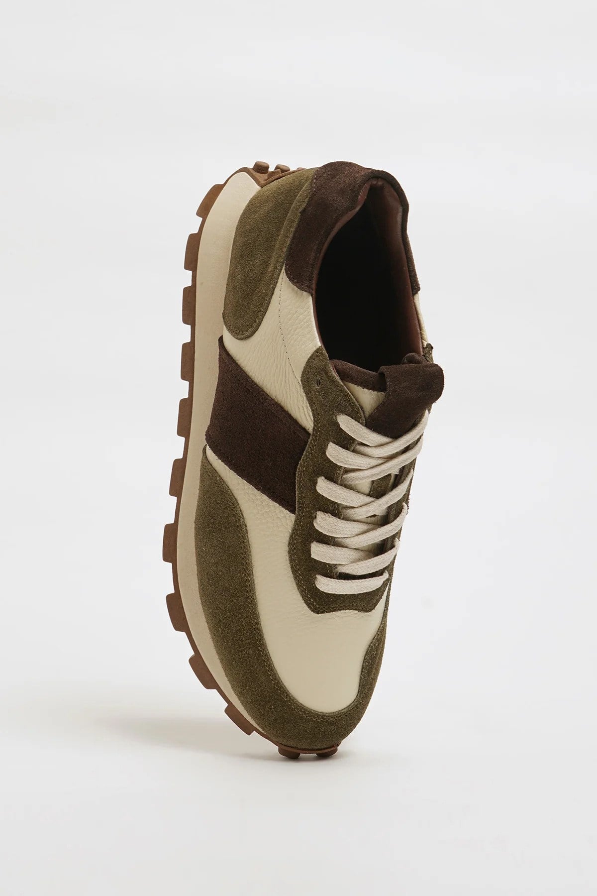 Begin V2 Model Kombinasyonlu Deri Jurdan Eva Sneaker Ayakkabı - HAKİ