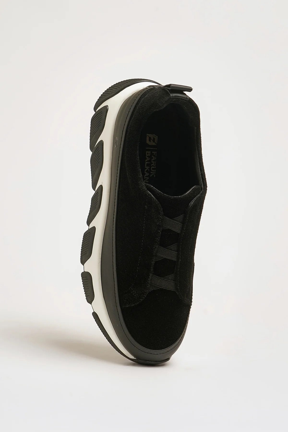 Brooklyn Model Hakiki Süet Deri İthal Taban Lastikli Sneaker Ayakkabı - SİYAH