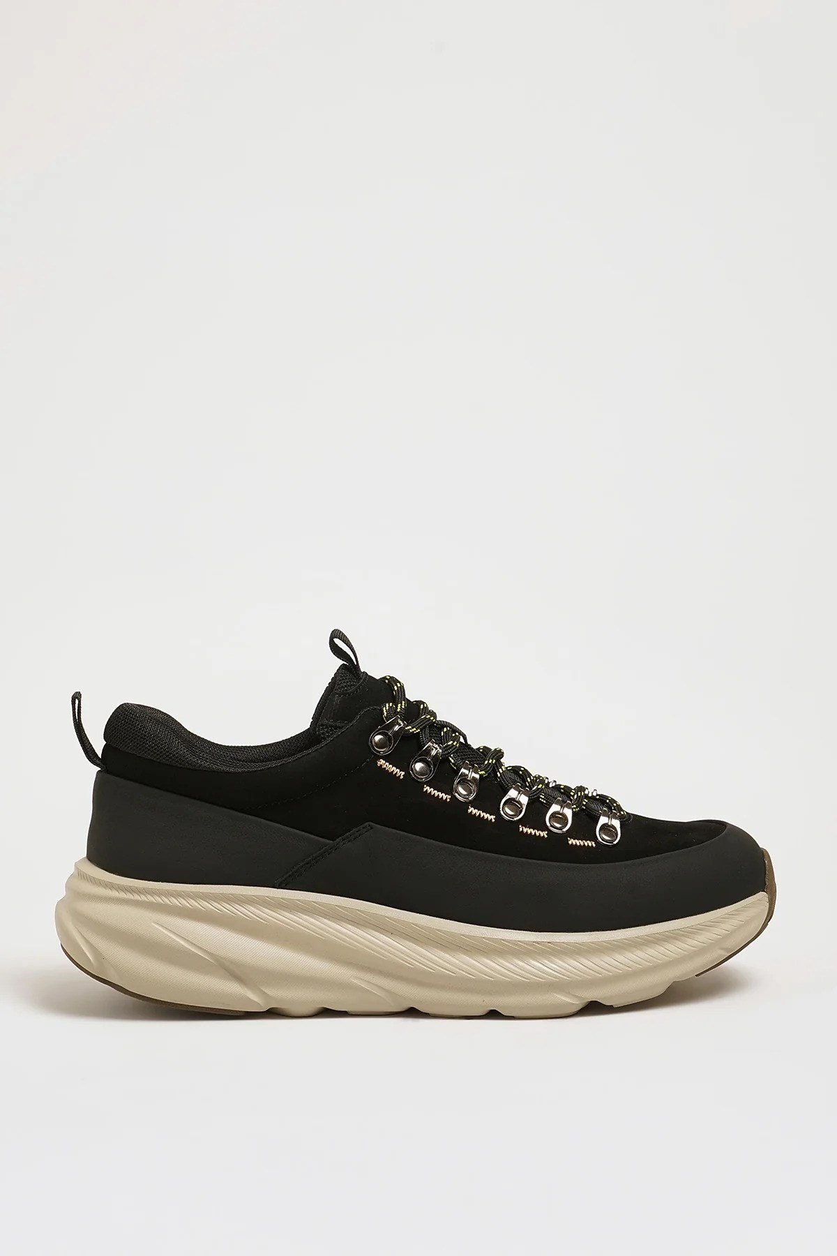Dastin Model Hakiki Kombinasyonlu Deri İthal Taban Sneaker Ayakkabı - SİYAH