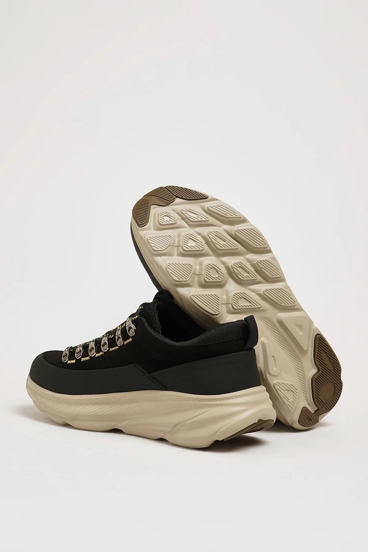 Dastin Model Hakiki Kombinasyonlu Deri İthal Taban Sneaker Ayakkabı - SİYAH
