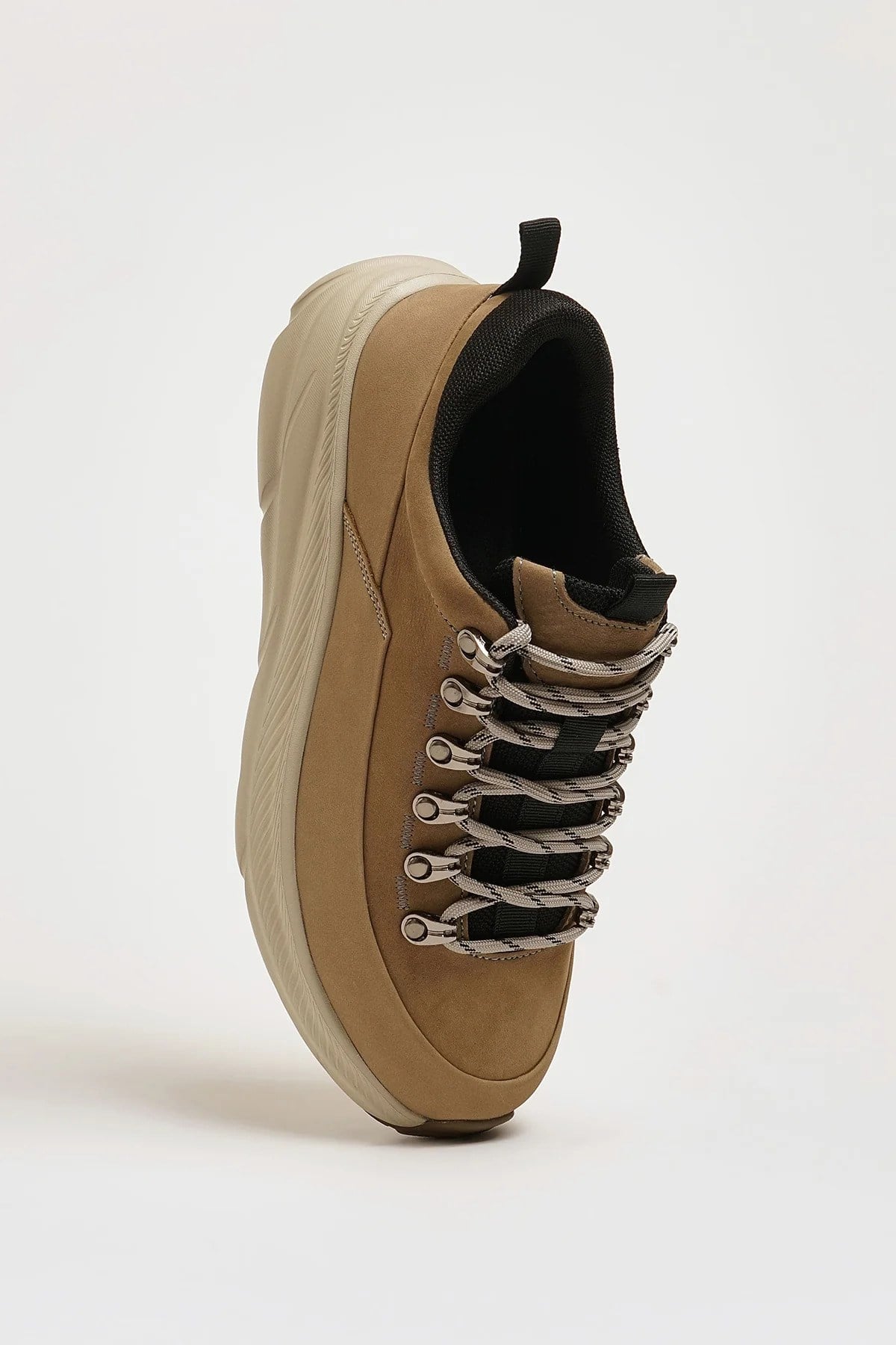 Dastin Model Hakiki Kombinasyonlu Deri İthal Taban Sneaker Ayakkabı - BEJ