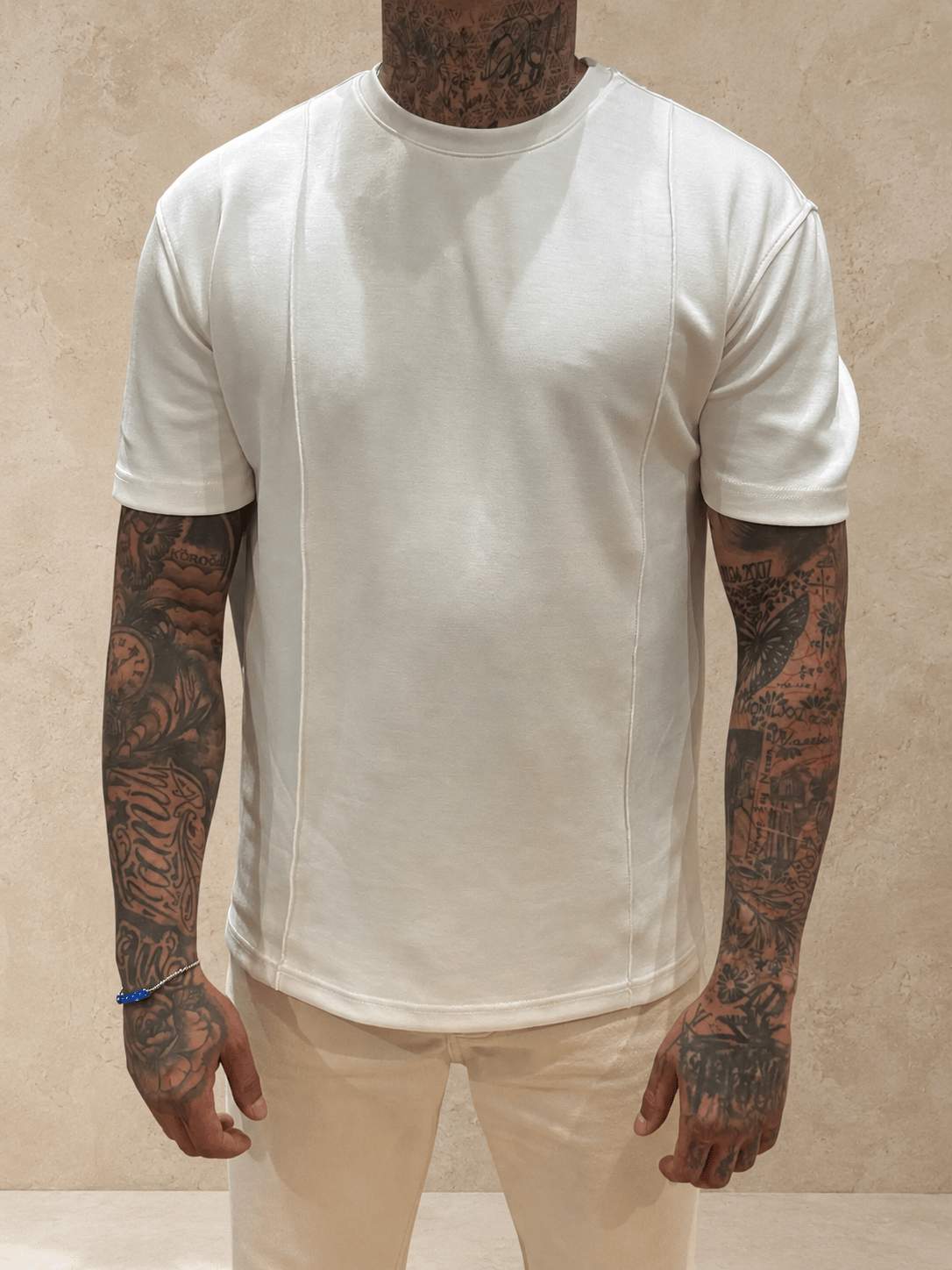Ekru Regular Fit Tişört