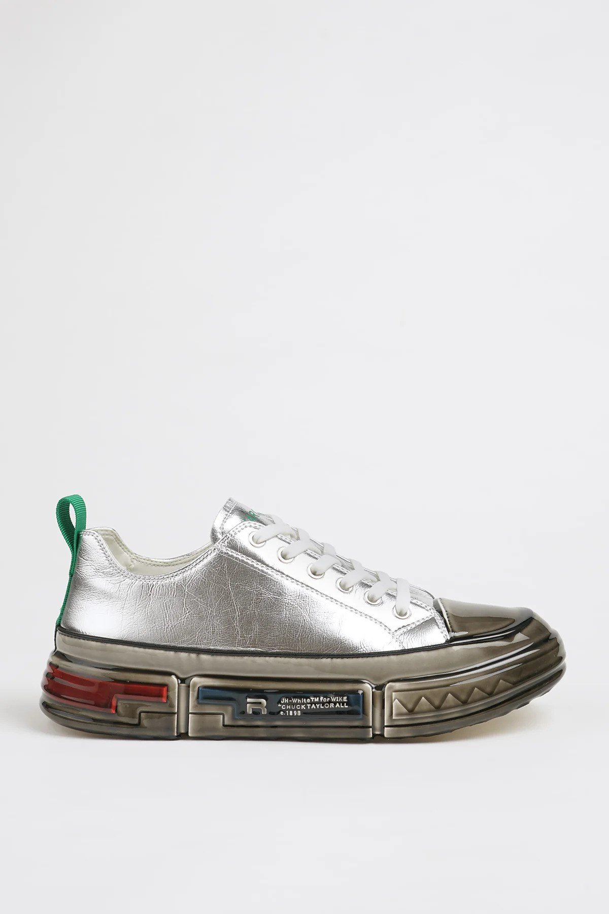 Hanry Model Hologram Deri Özel Jel Taban Sneaker Ayakkabı - GRİ