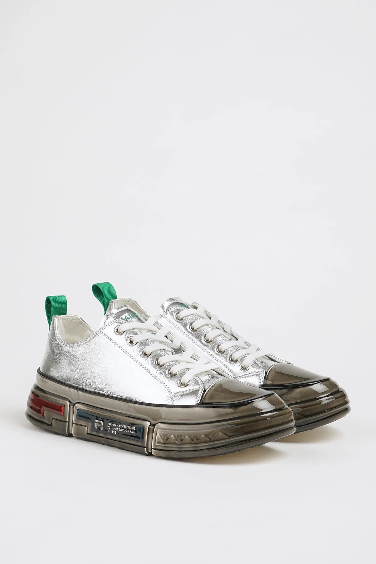 Hanry Model Hologram Deri Özel Jel Taban Sneaker Ayakkabı - GRİ