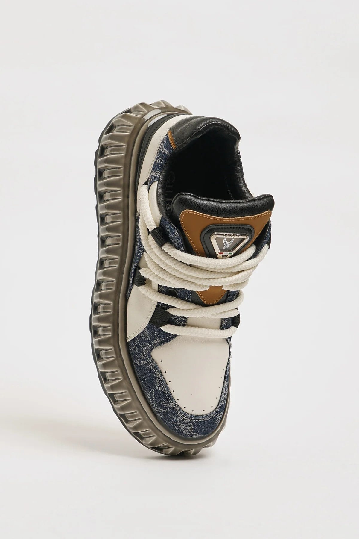 Hernan Model İthal Taban Kombinasyonlu Deri Sneaker Ayakkabı - MULTİ COLOR