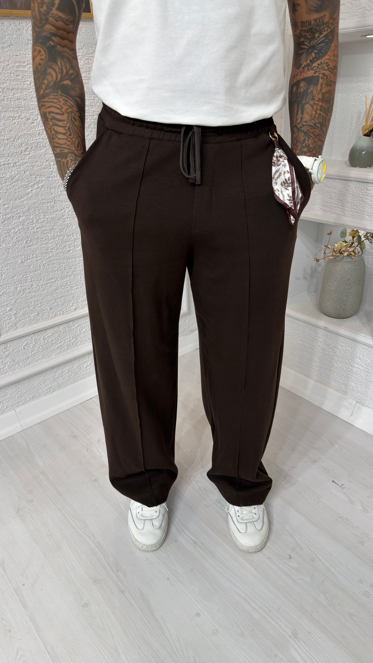 Kahverengi Premium Casual Jogger