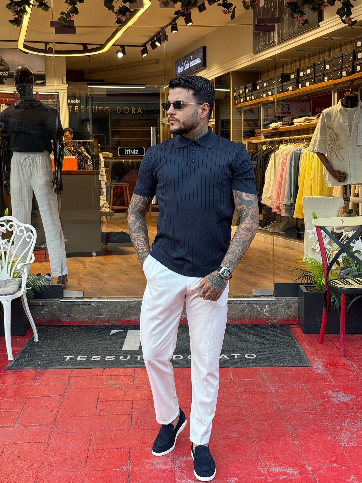 Luxury Lacivert Polo Yaka
