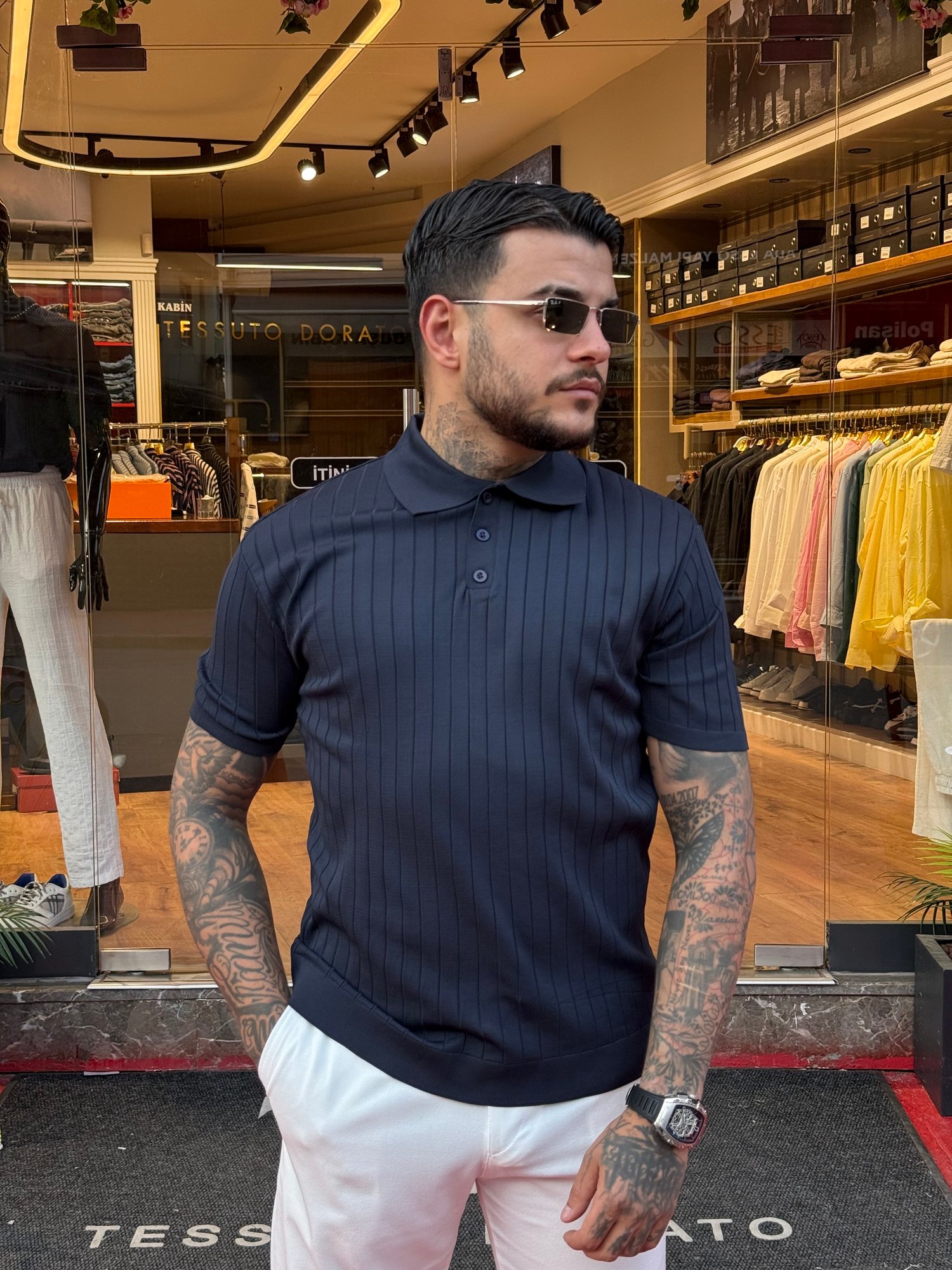 Luxury Lacivert Polo Yaka
