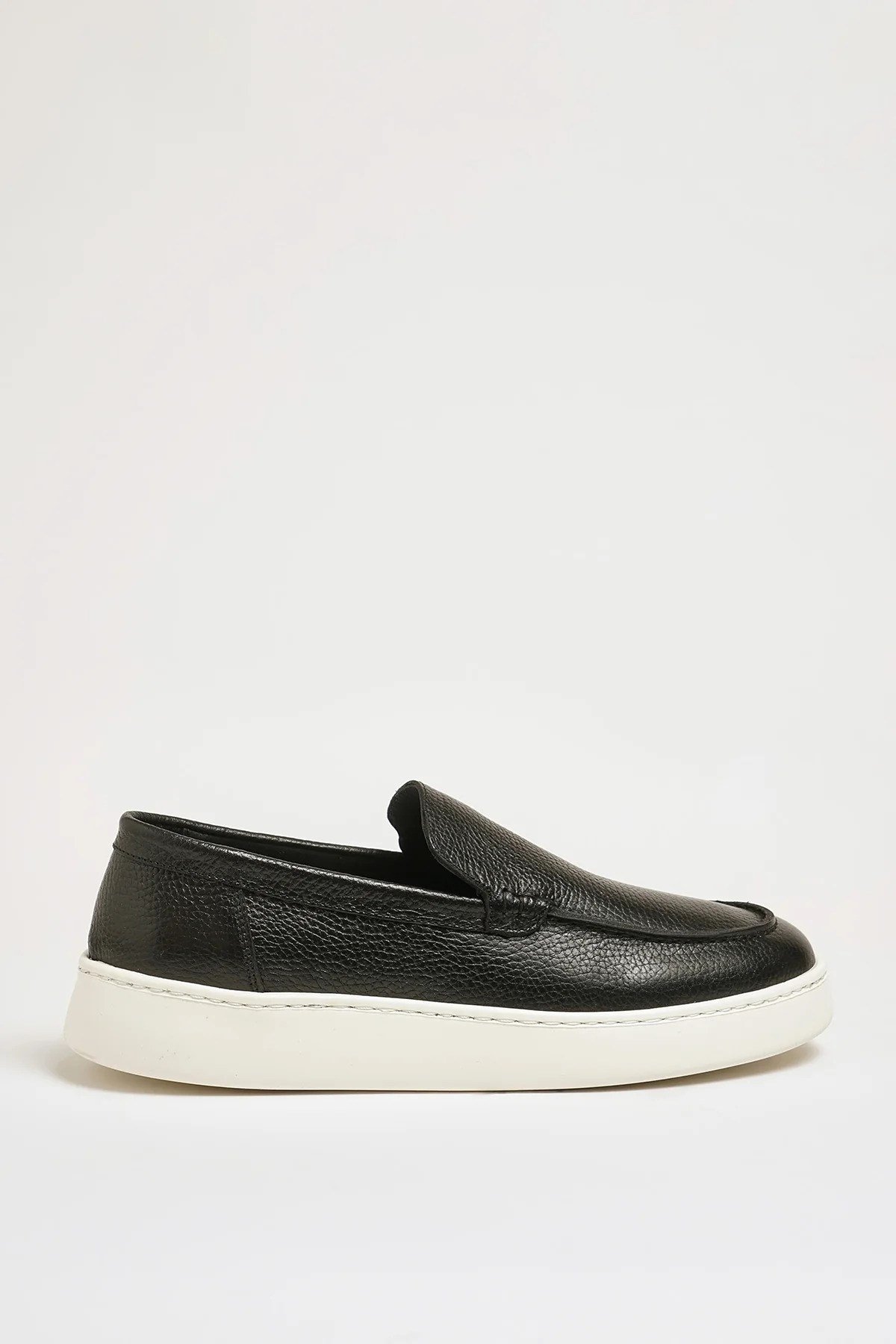 Mane V2 Model Hakiki Floater Deri Eva Taban Loafer Ayakkabı - SİYAH