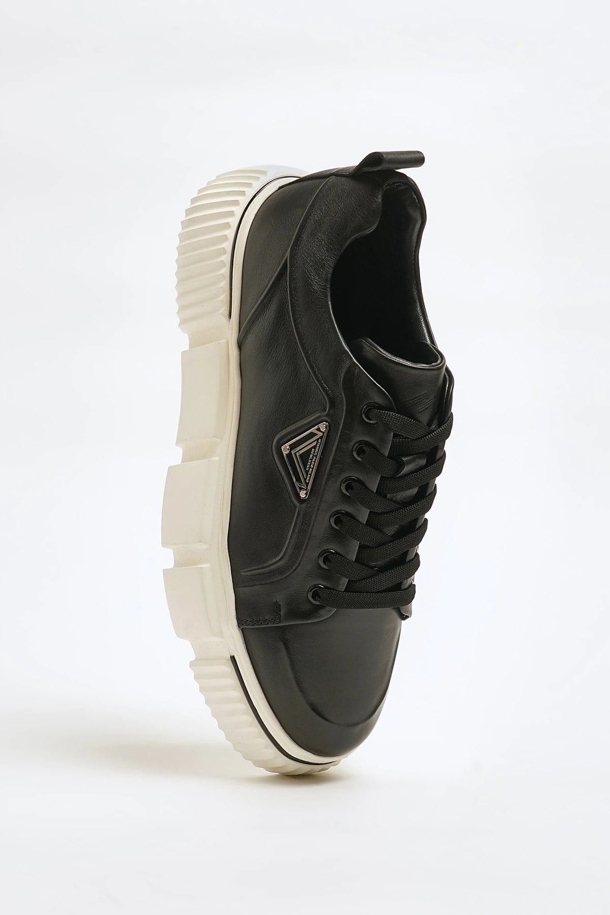 Markus Model Hakiki Natural Deri İthal Taban Sneaker Ayakkabı - SİYAH