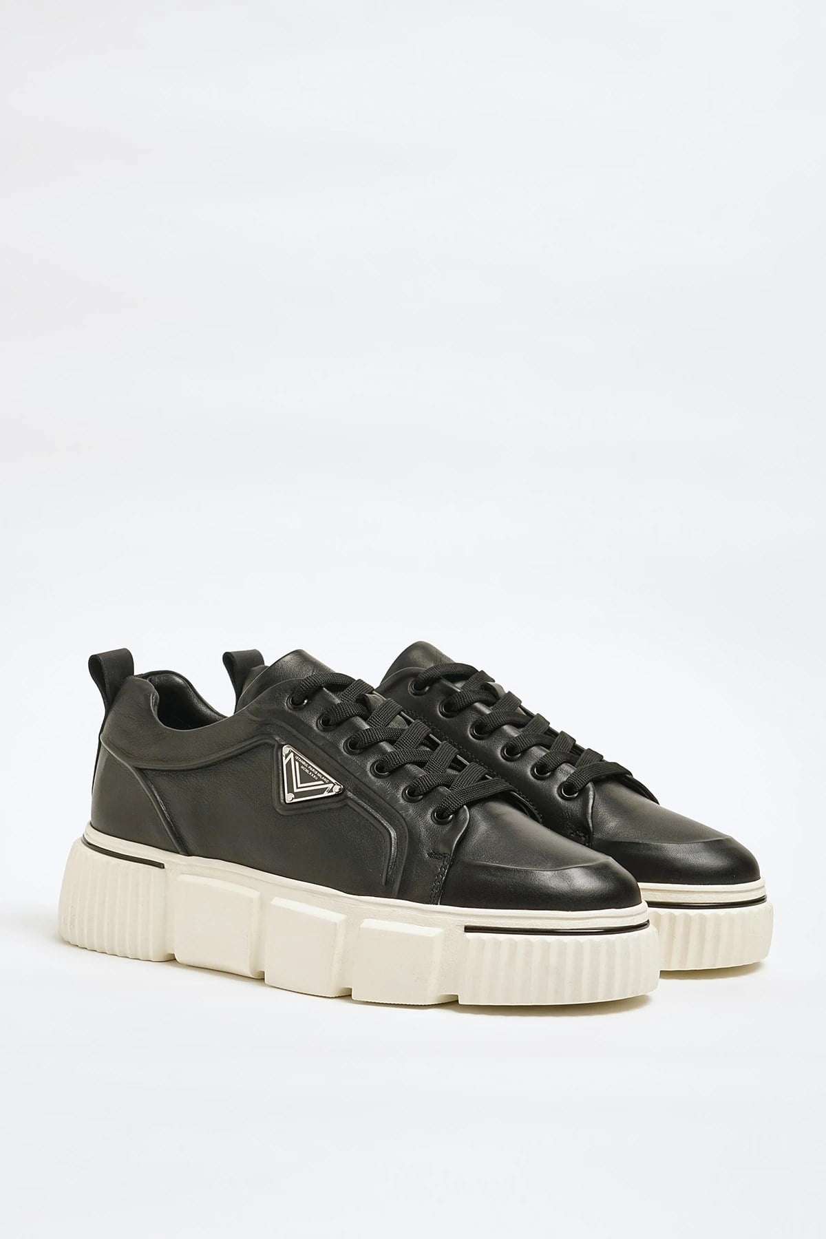 Markus Model Hakiki Natural Deri İthal Taban Sneaker Ayakkabı - SİYAH