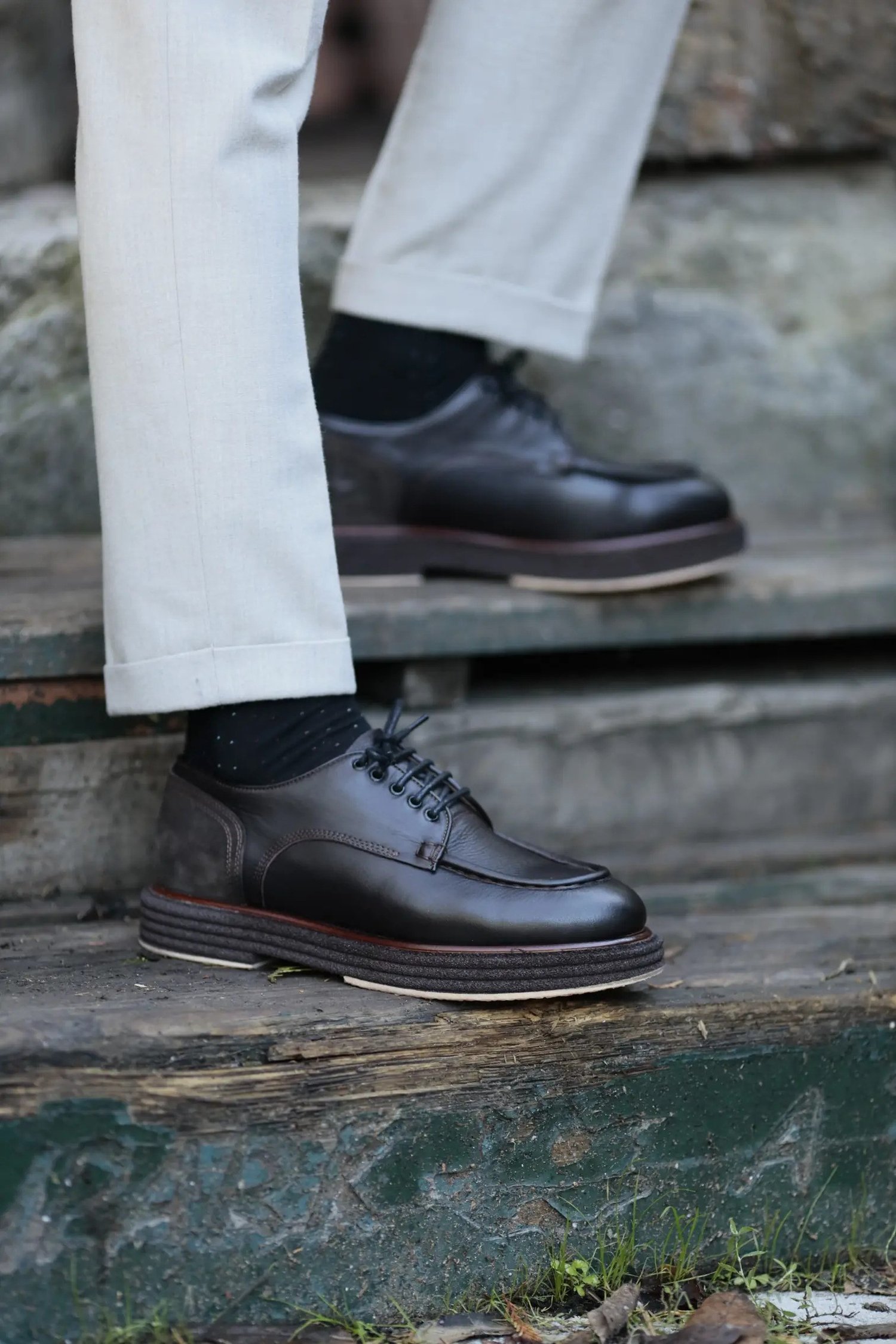 Mathew Model İthal Taban Floater Deri Casual Ayakkabı - KAHVERENGİ