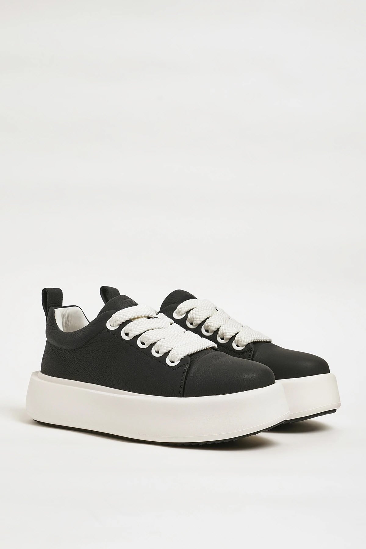 Night Model Hakiki Natural Deri İthal Taban Sneaker Ayakkabı - SİYAH