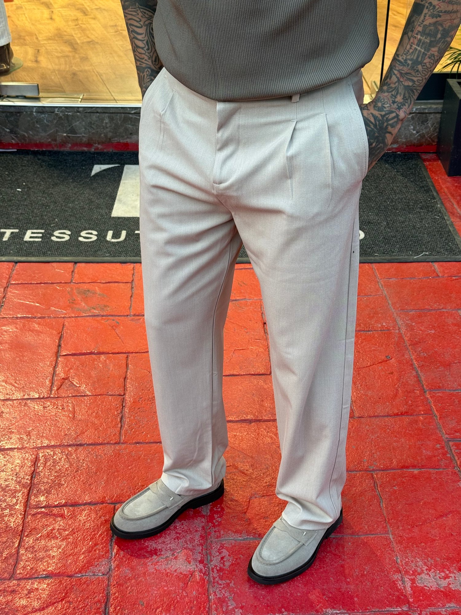 Rahat LUXURY BEJ PALAZZO PANTALON