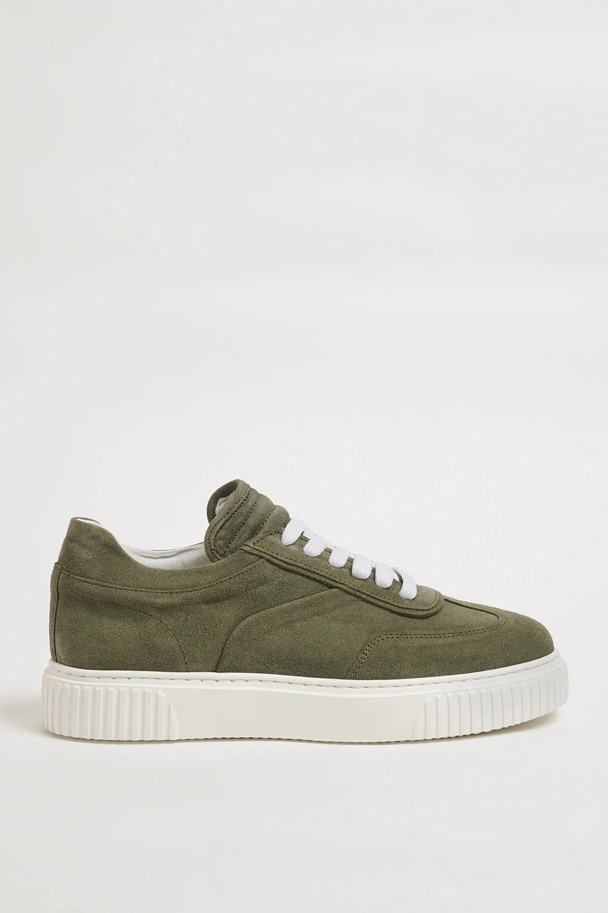 Ramus Model Kombinasyonlu Deri Eva Taban Sneaker Ayakkabı - HAKİ