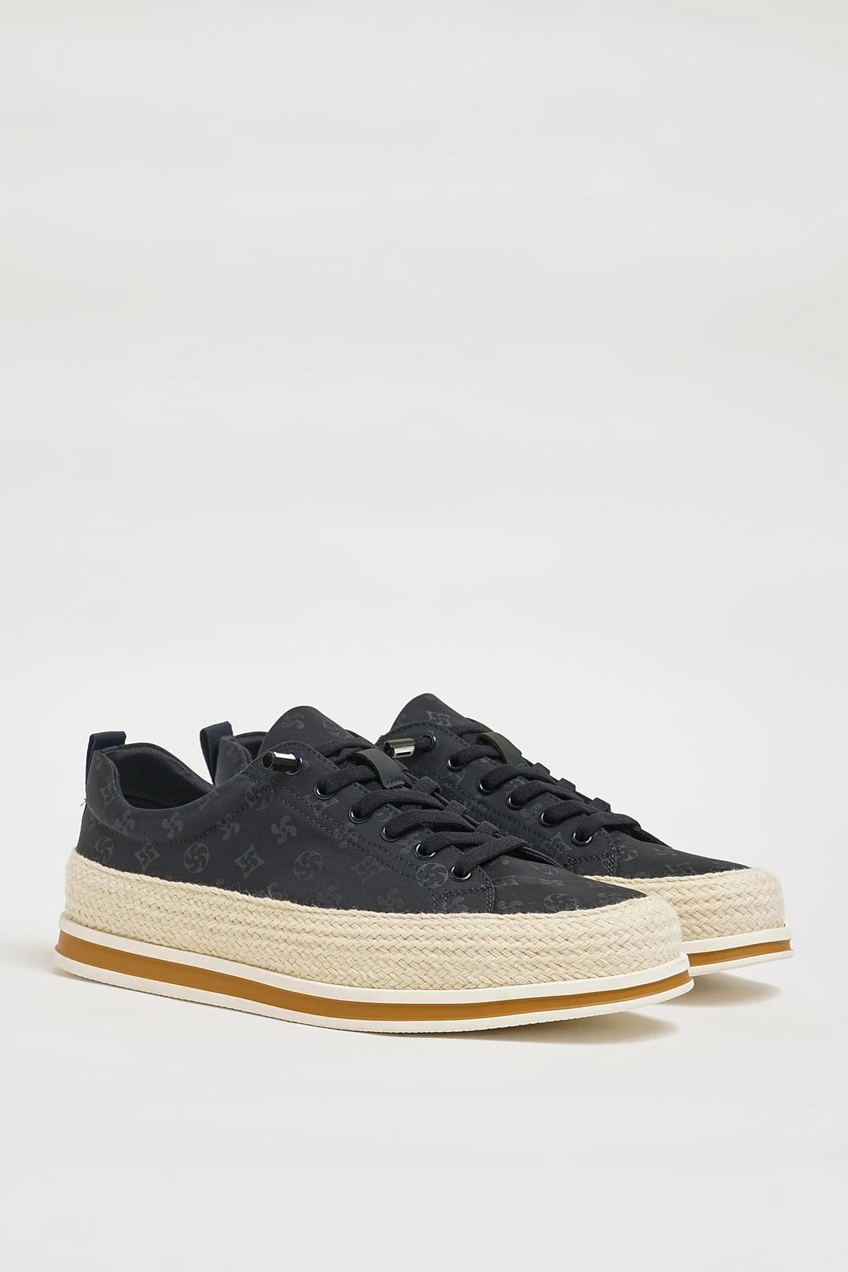Sammy Model Hakiki Örme Triko Hasır İthal Taban Sneaker Ayakkabı - LACİVERT