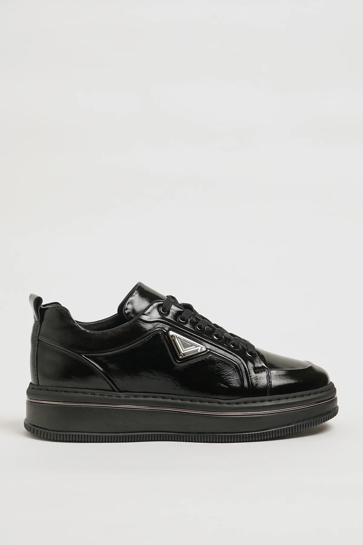 Samuel Model İthal Taban Hakiki Deri Sneaker Ayakkabı - SİYAH