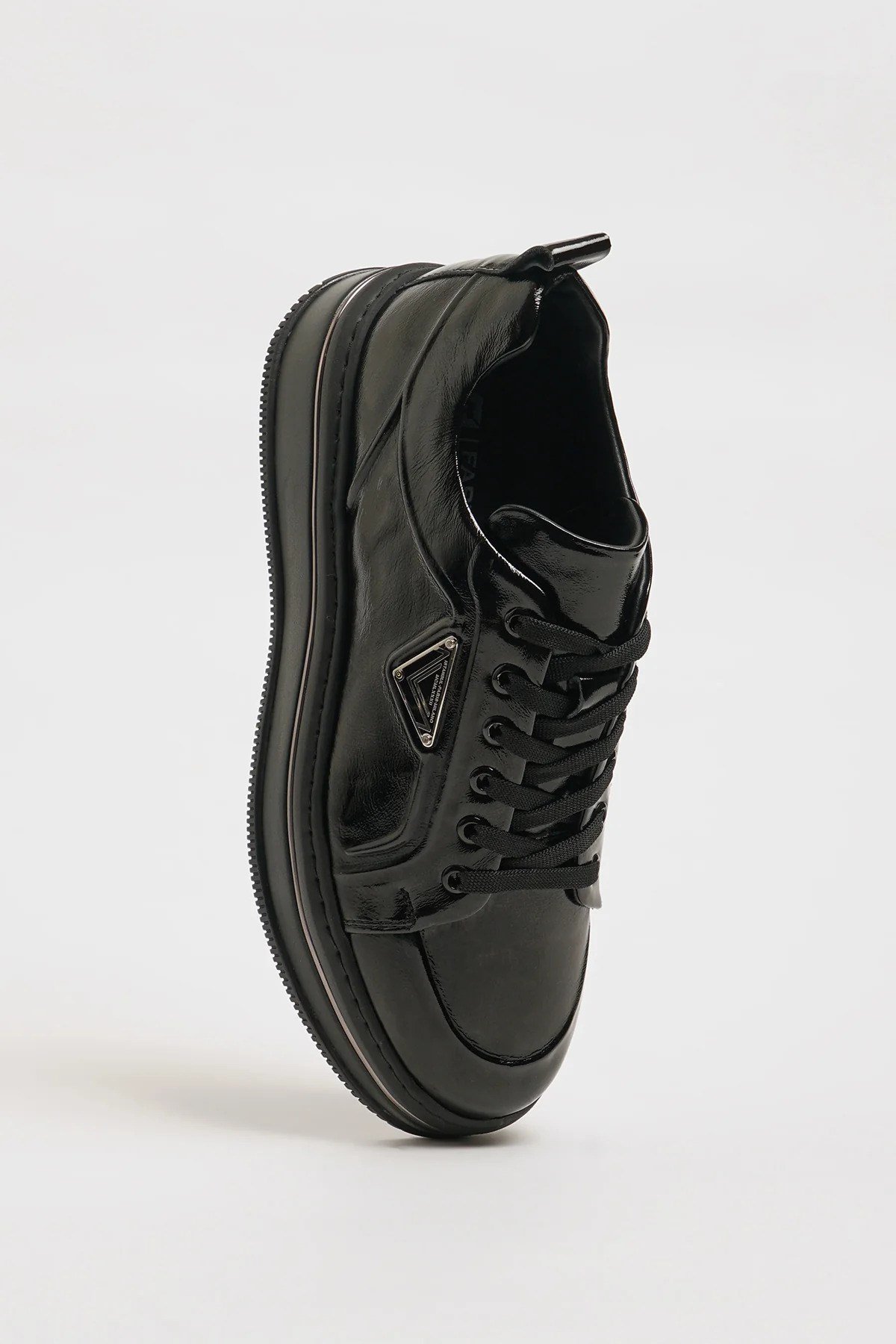 Samuel Model İthal Taban Hakiki Deri Sneaker Ayakkabı - SİYAH