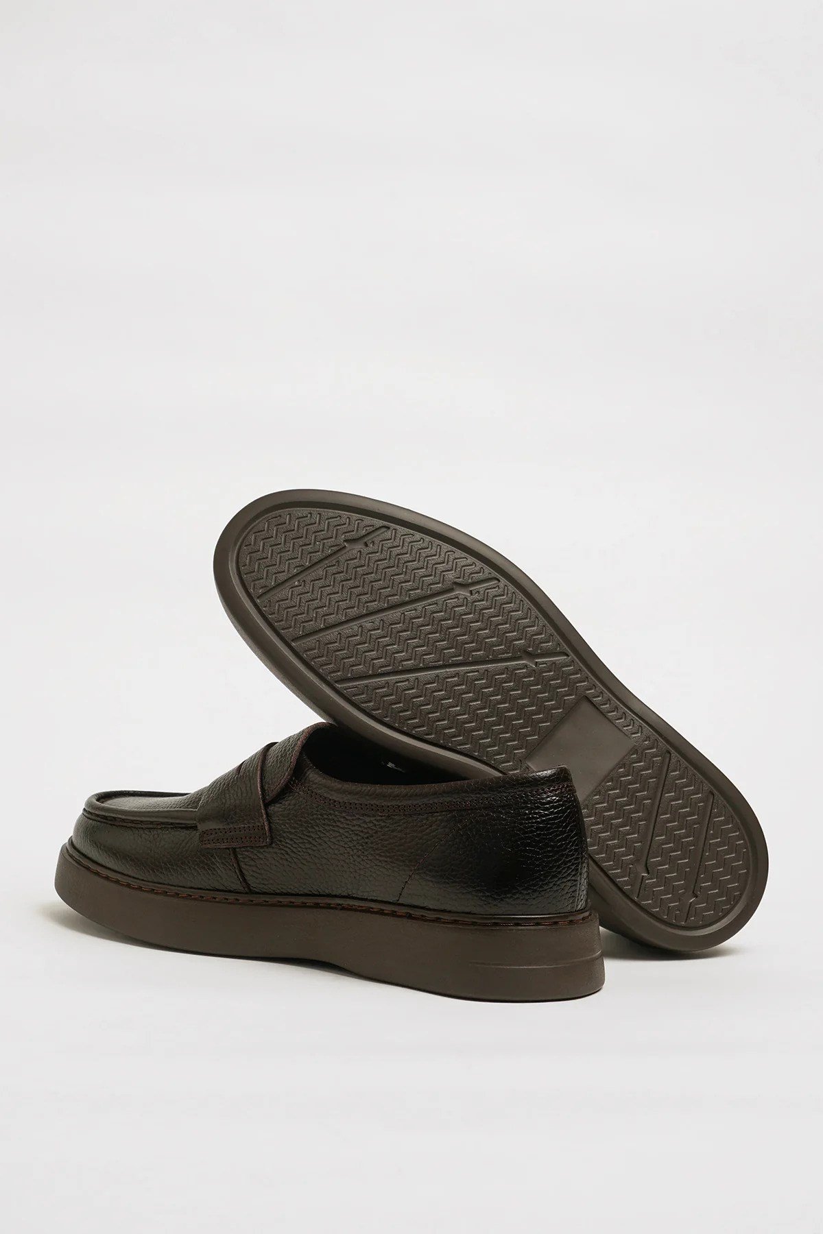 Smith Model Hakiki Floater Deri Eva Taban Casual Ayakkabı - KAHVERENGİ