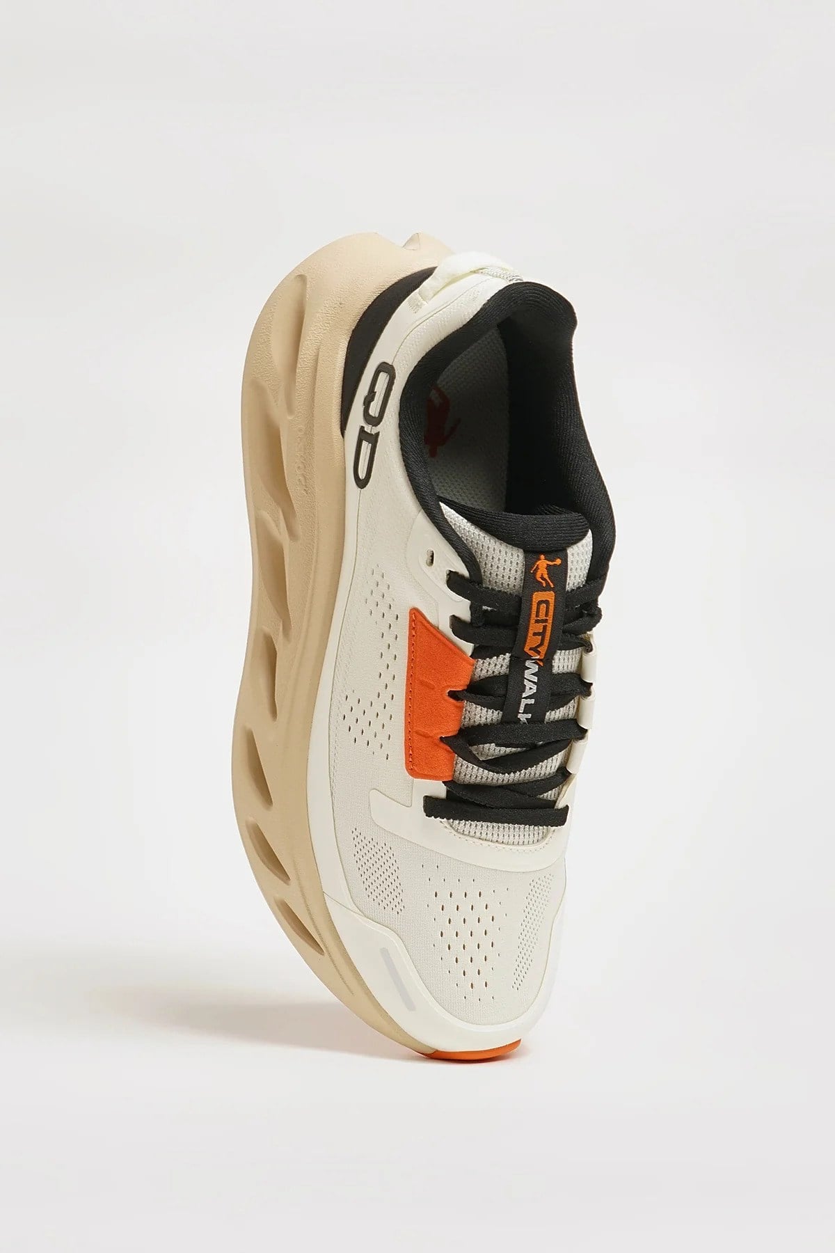 Step Model Hakiki Triko Kumaş İthal Taban Sneaker Ayakkabı - BEYAZ