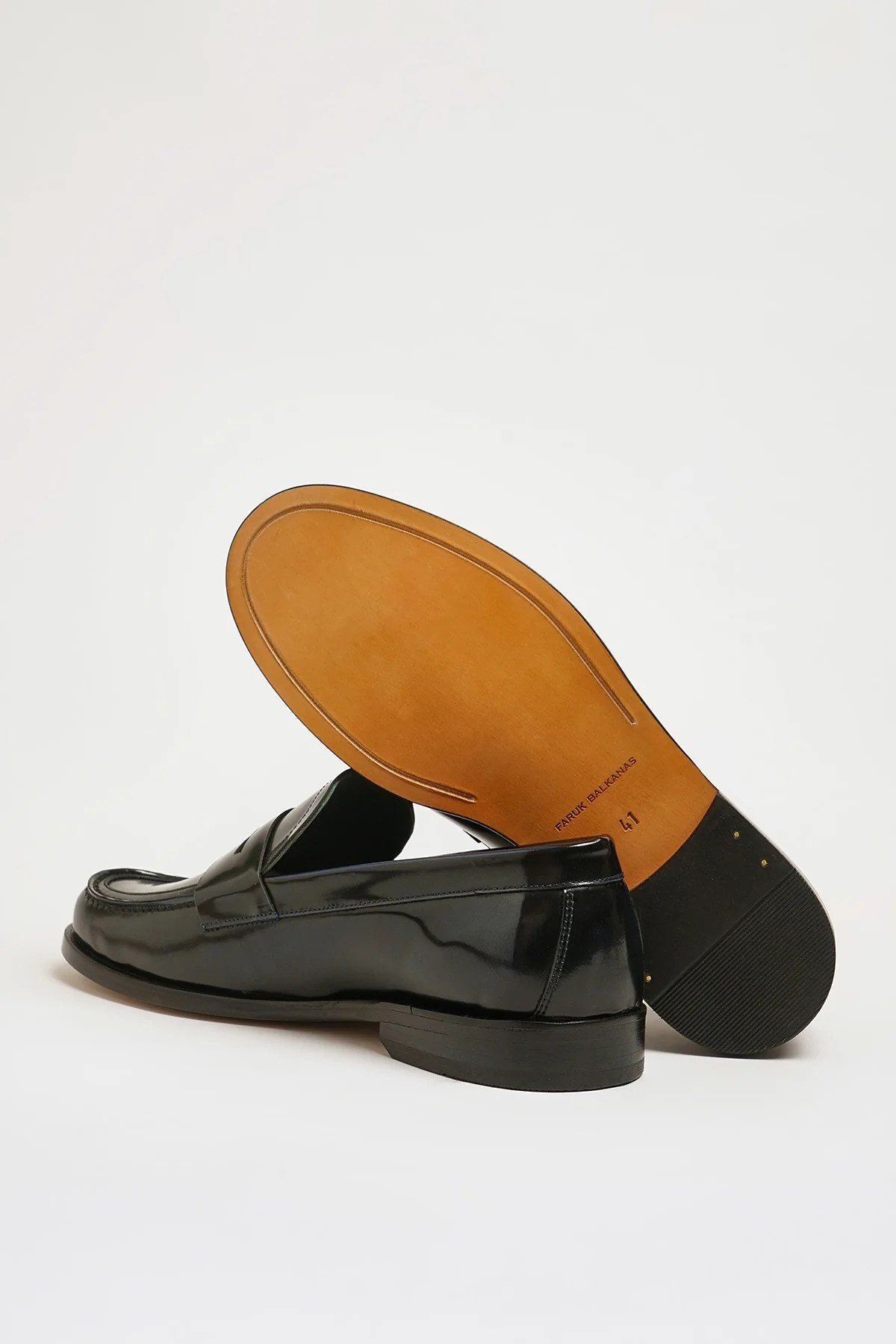 Tyson Model Hakiki Açma Deri Kösele Taban Loafer Ayakkabı - LACİVERT