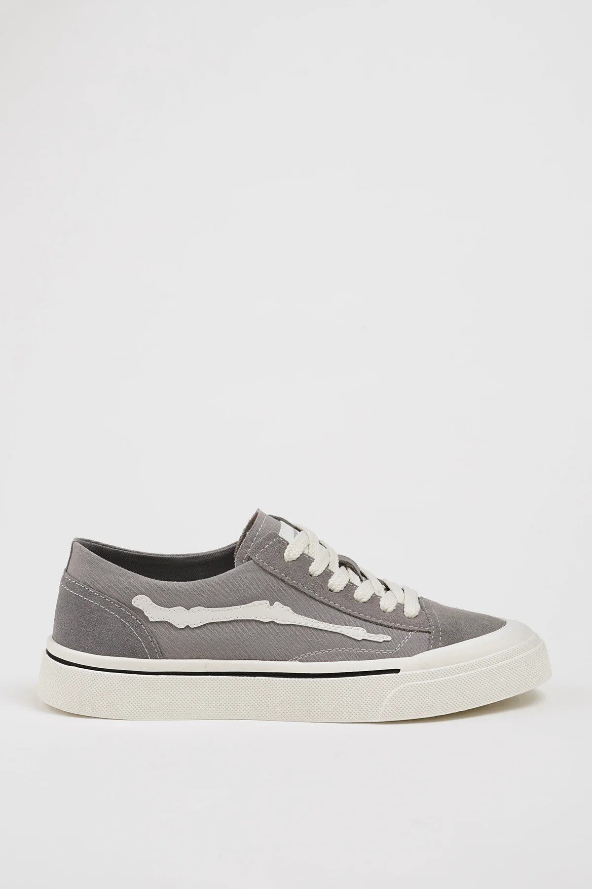 Vince Model Hakiki Kombinasyonlu Deri İthal Taban Sneaker Ayakkabı - GRİ