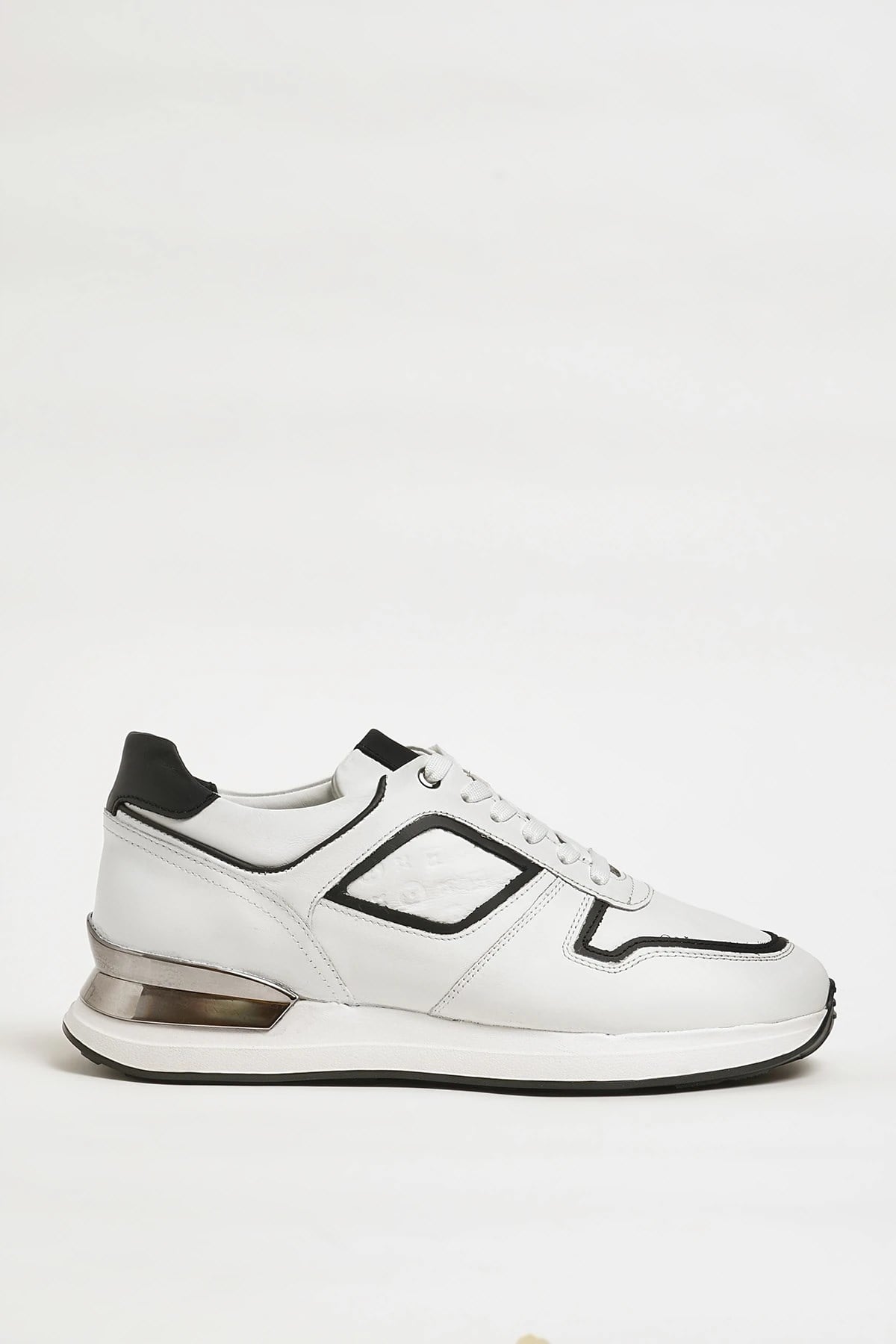 Walls Model Hakiki Kombinasyonlu Deri İthal Taban Sneaker Ayakkabı - BEYAZ