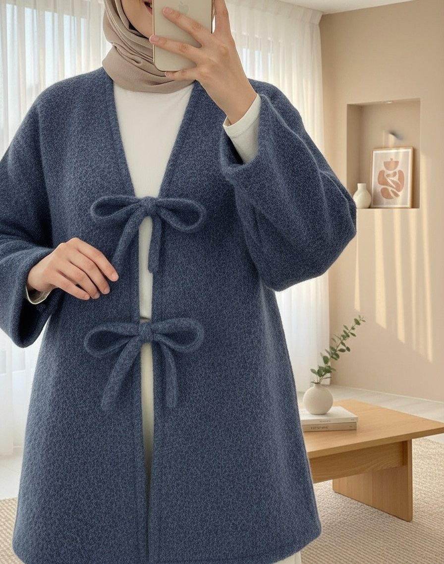 Önü Bağlamalı Sakallı Kimono -Laci
