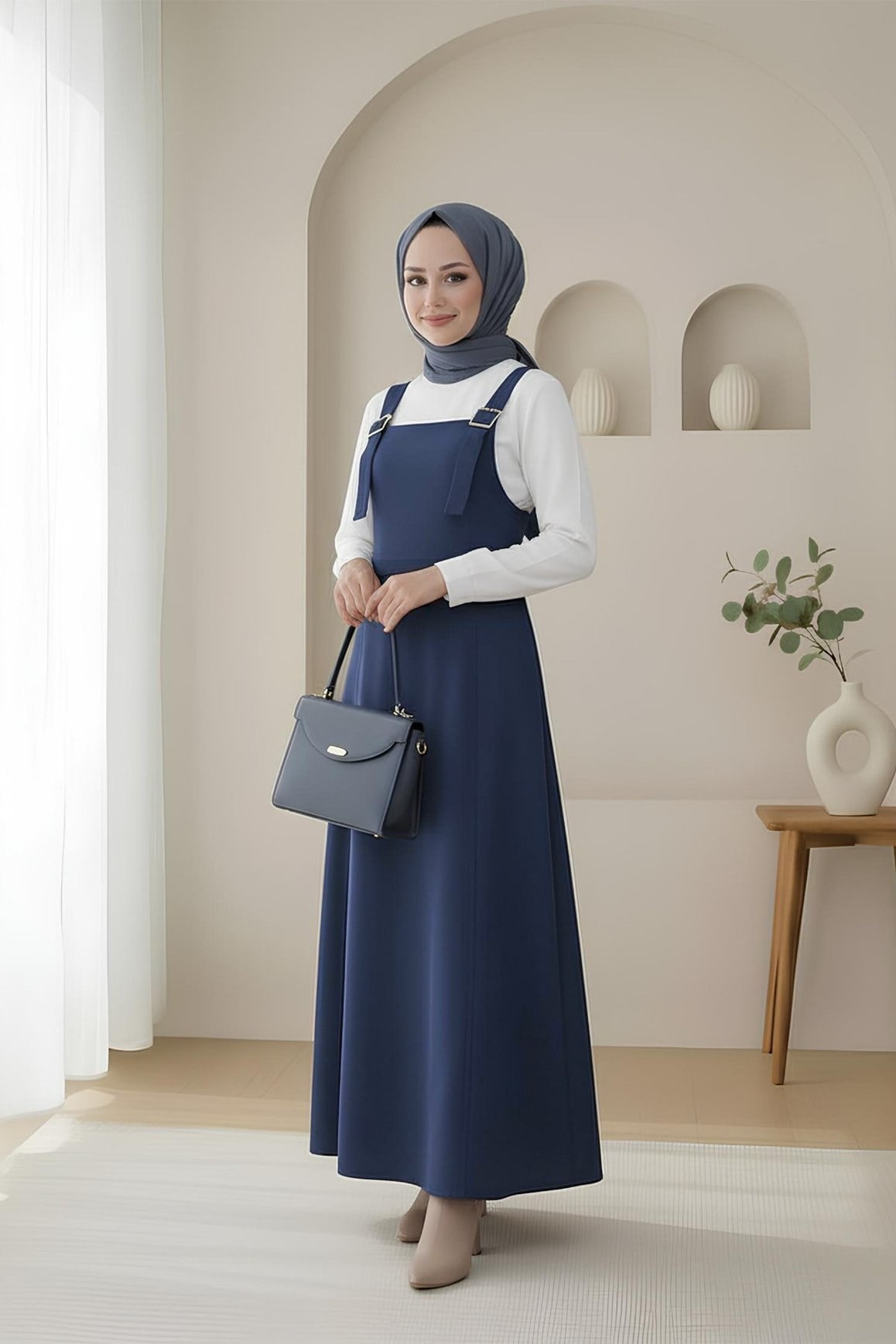 Yarım Fermuarlı Gabardin Jile  -Laci