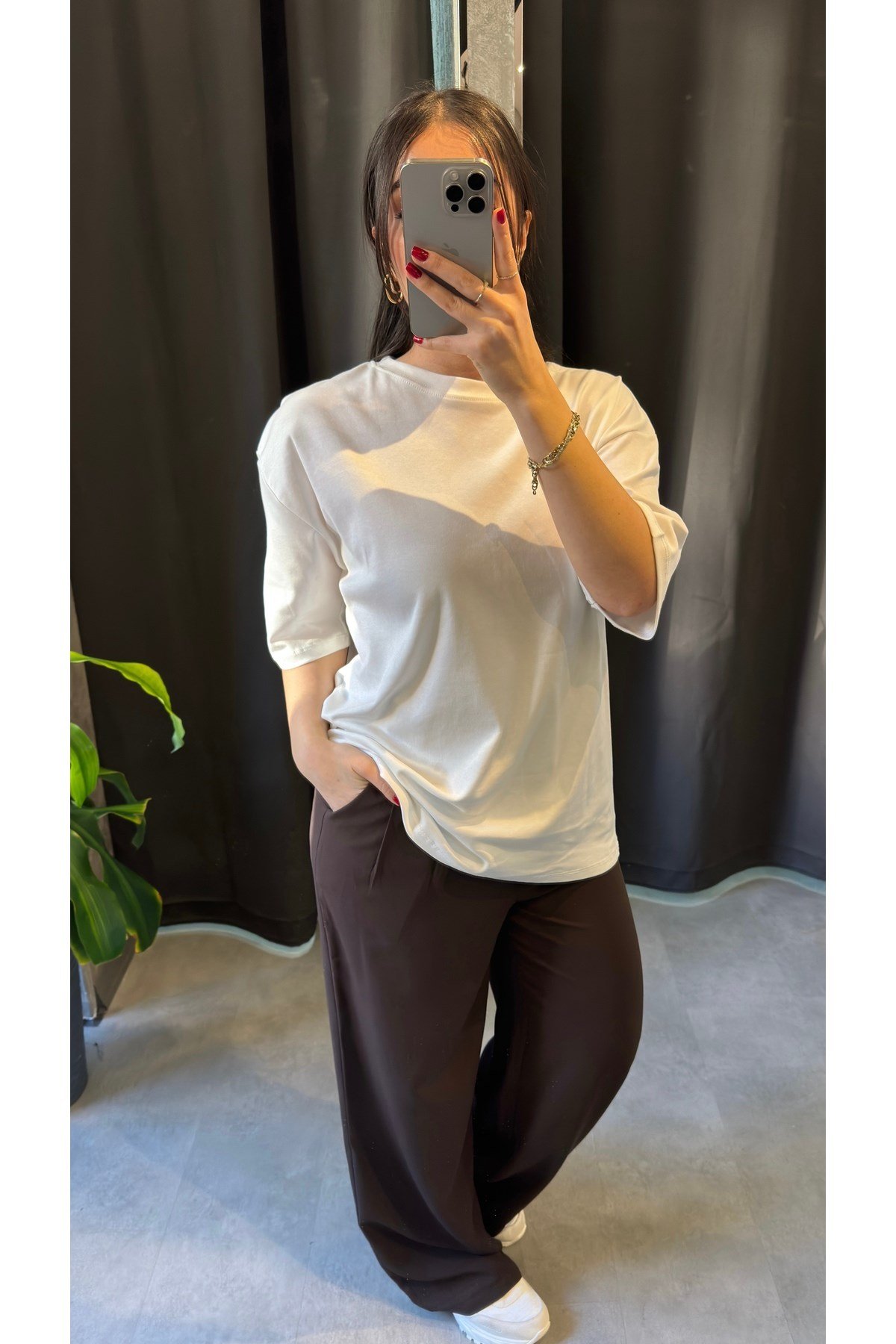 Bisiklet Yaka Basic Tshirt