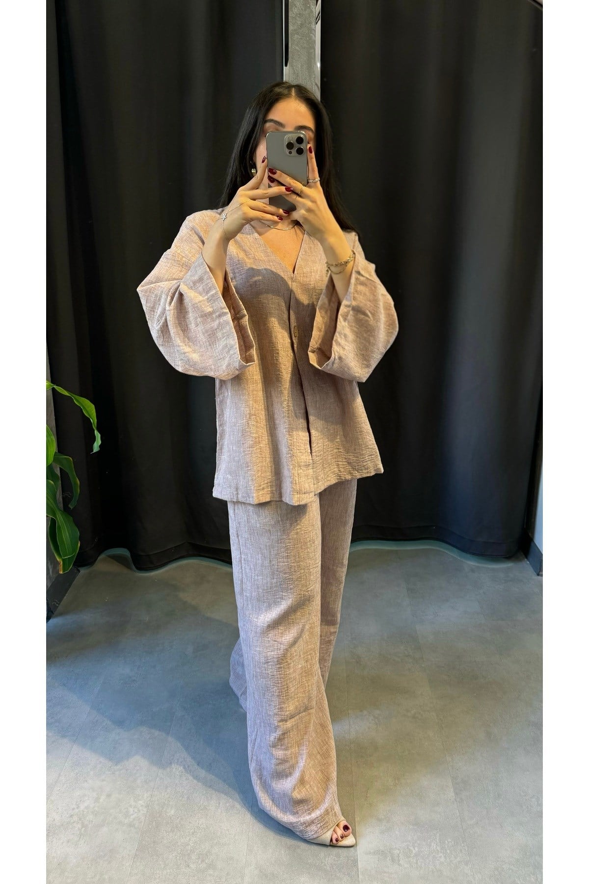 Keten Kimono Takım