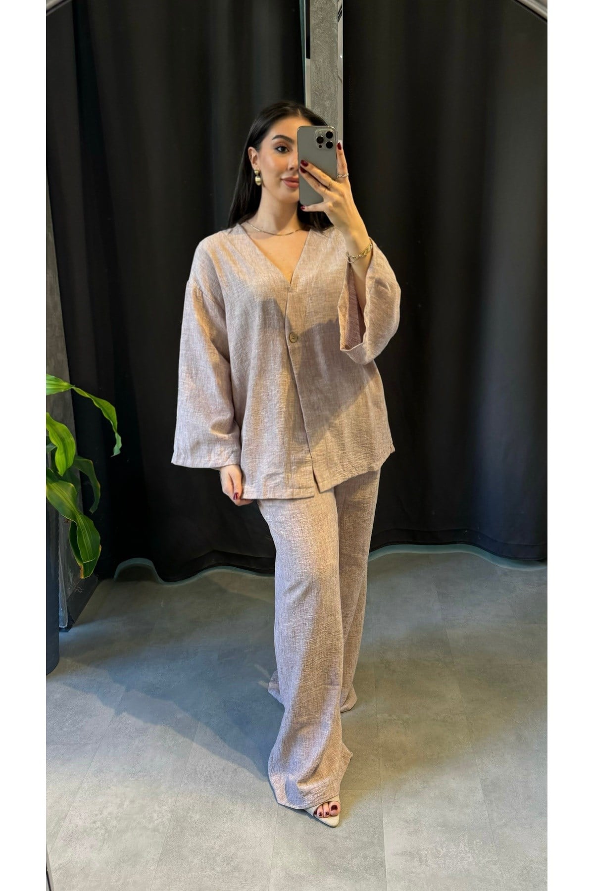 Keten Kimono Takım