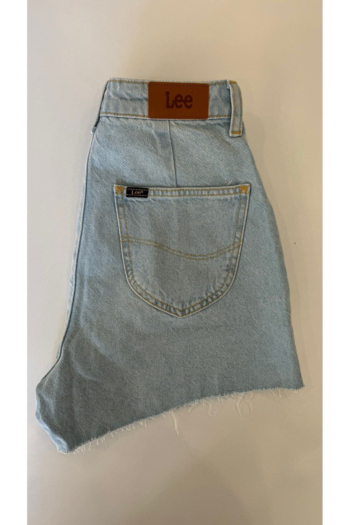 Premium Piliseli Mavi Denim Şort
