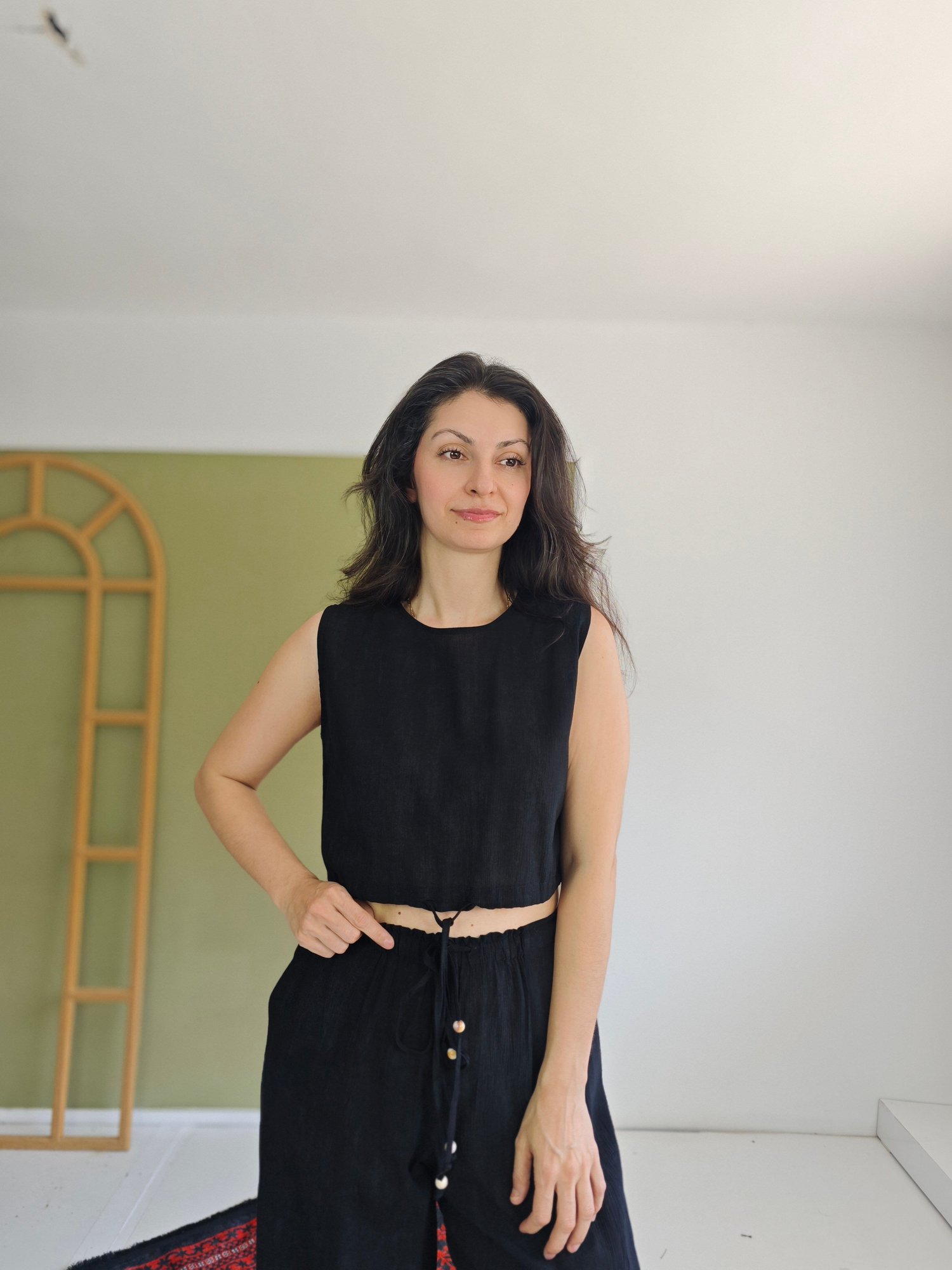 Beli Büzgülü Bluz 