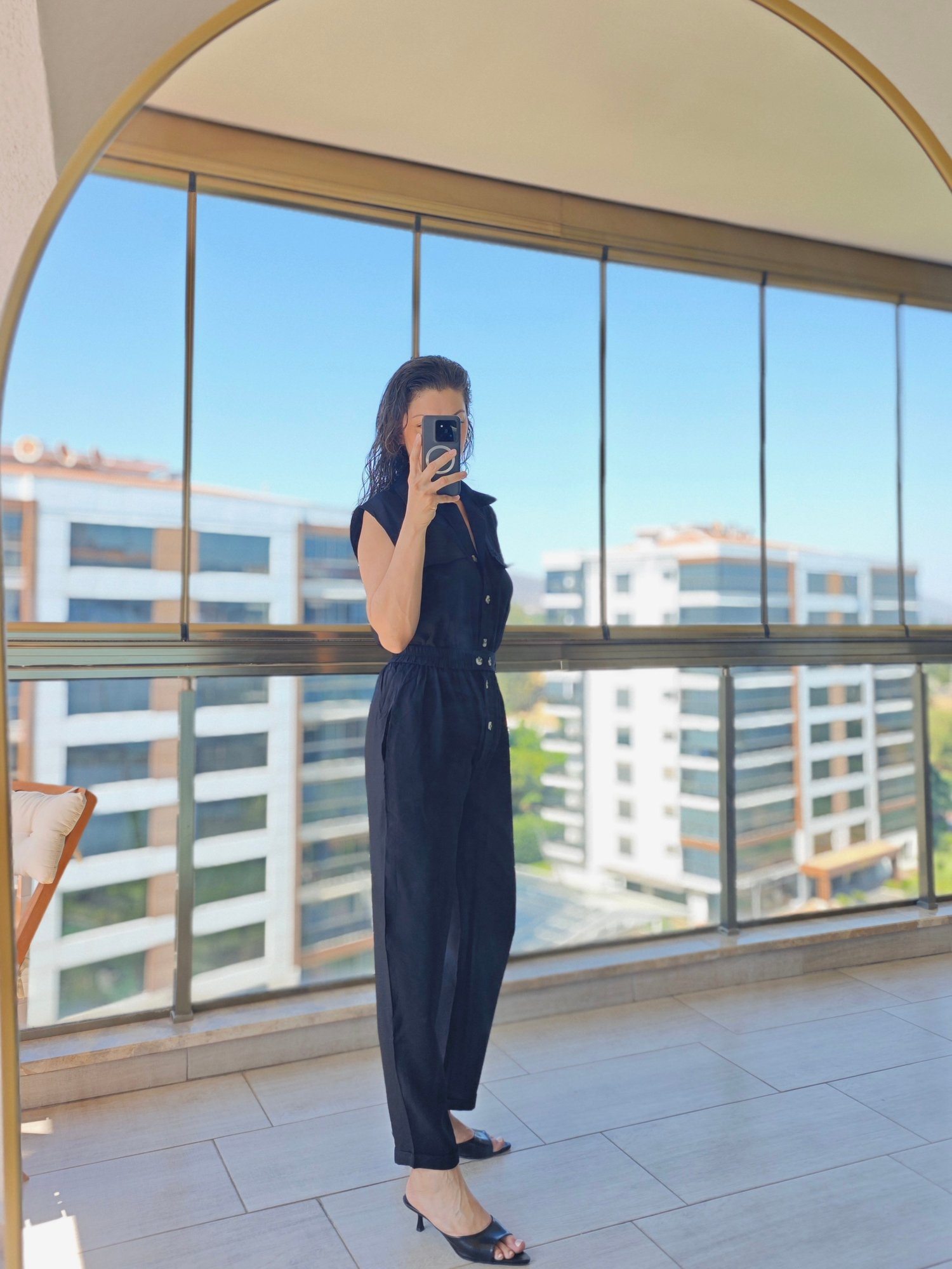 Beli Lastikli KEten Tulum Siyah