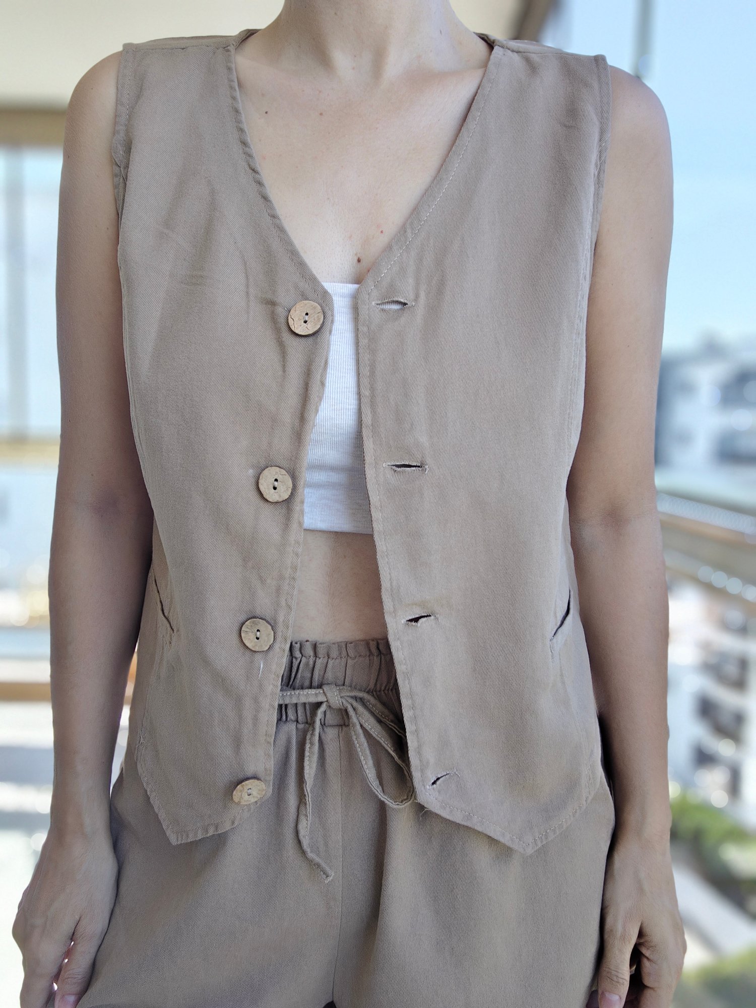 COTTON YELEK CAMEL