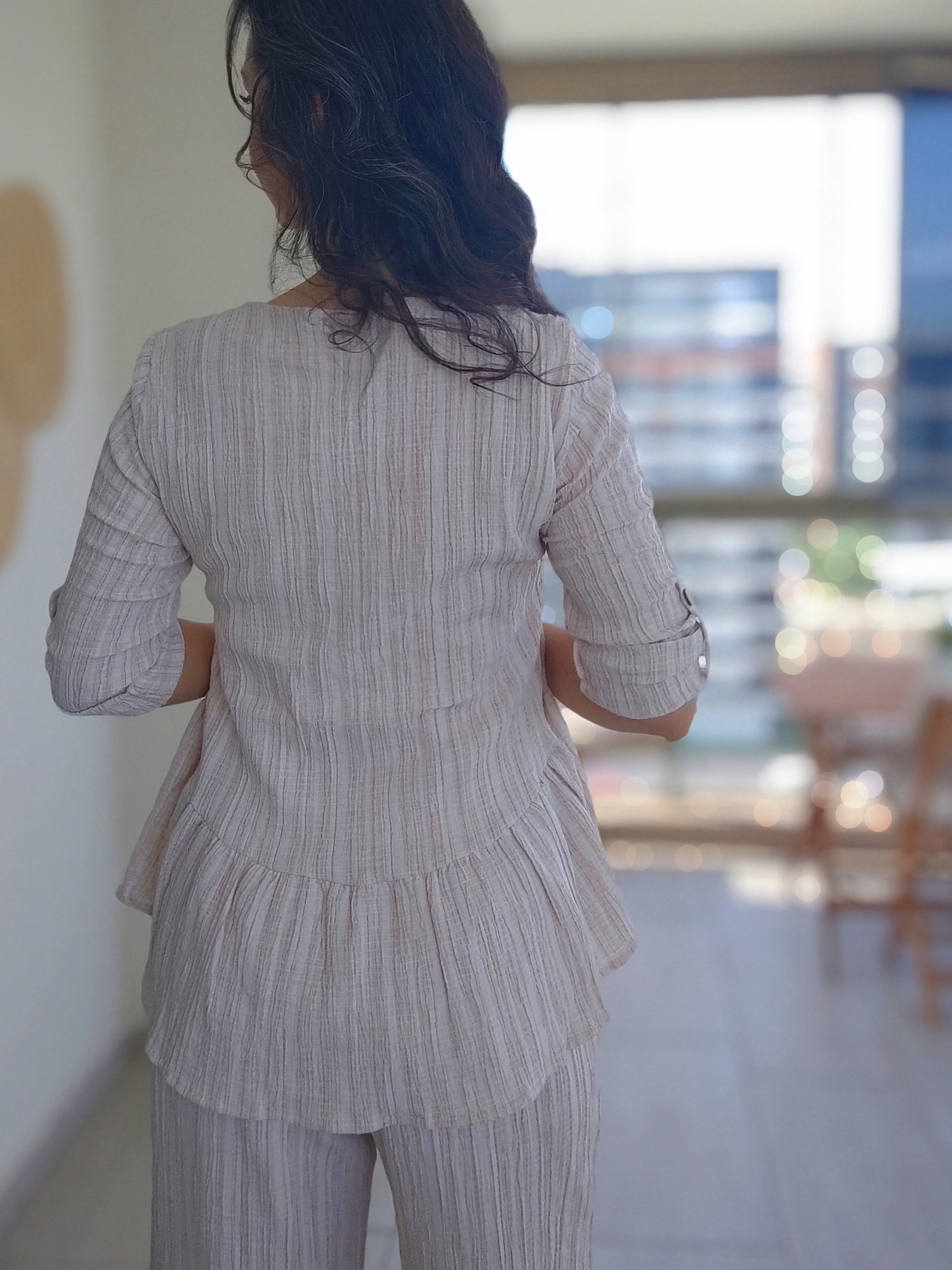 Düğme Detaylı Bluz